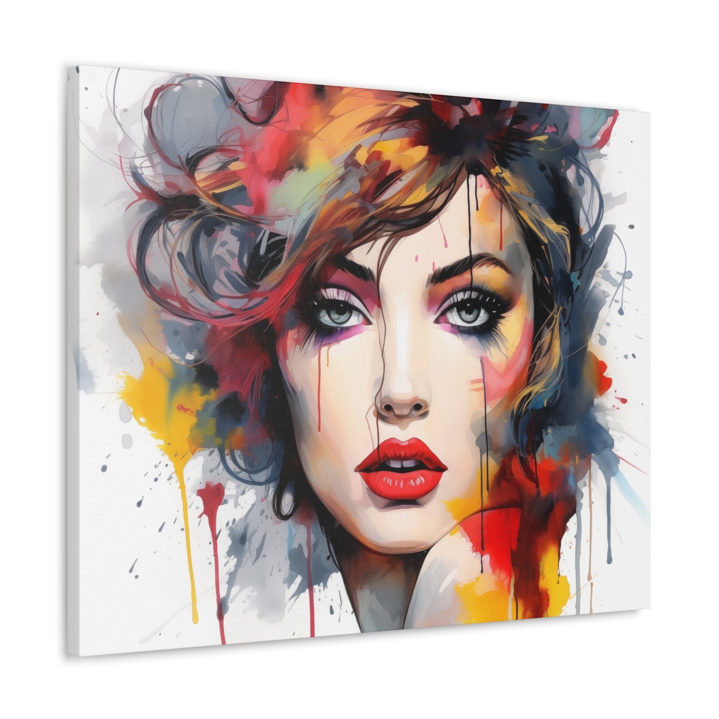 Canvas Wall Art, Gallery Wrapped Pop Art, Femme Doll Wall Art – Alessia