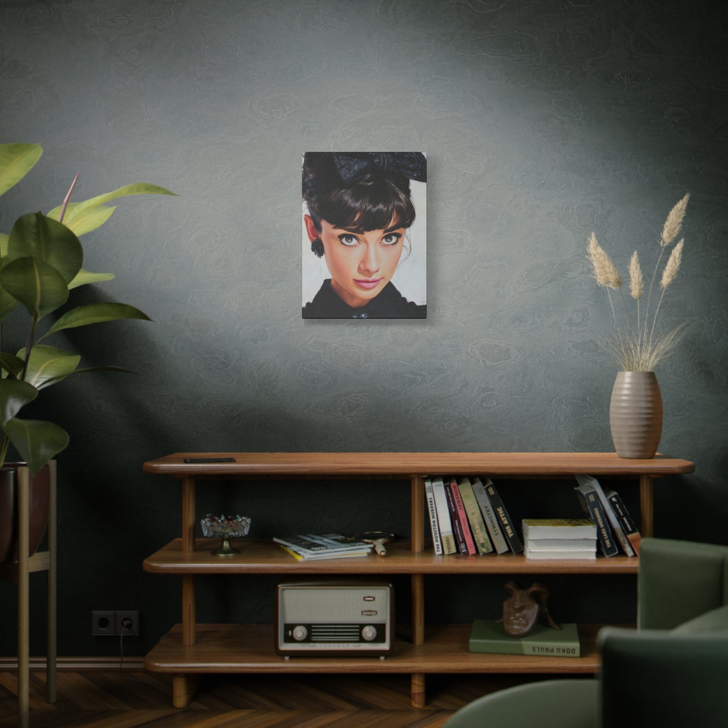 Gallery Wrapped Canvas, The Diva Project Art Canvas, Pinup Art Canvas – Audrey Hepburn - NINE