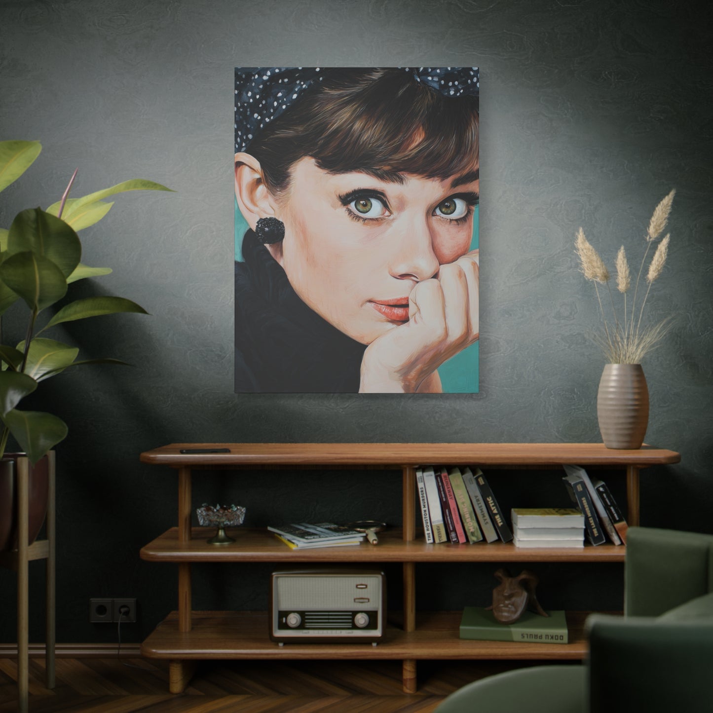 Gallery Wrapped Canvas, The Diva Project Art Canvas, Pinup Art Canvas – Audrey Hepburn - FOUR