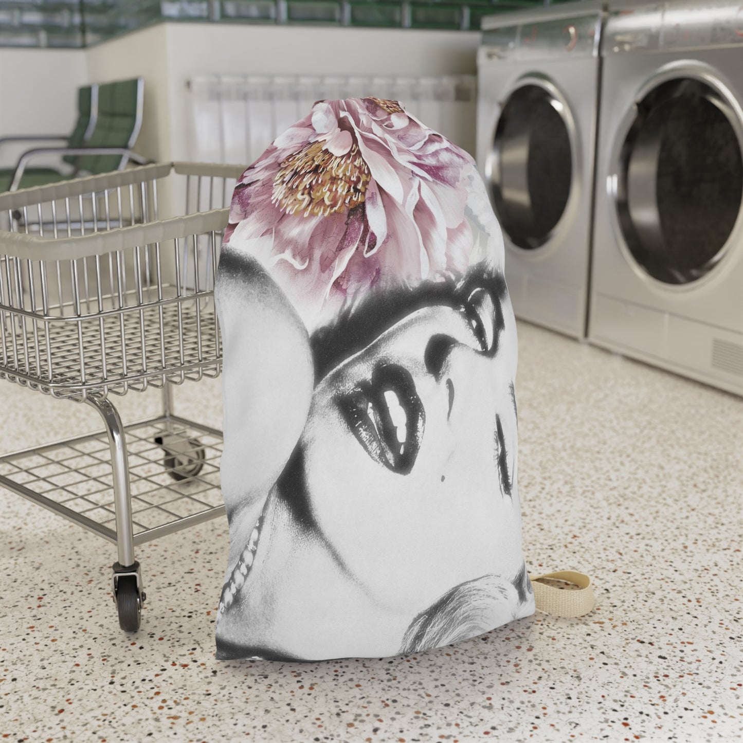 Marilyn Monroe Sack, Keepall Dust Cover, Luggage Cover, Celebrity Duffle Dust Bag - Pink Peony