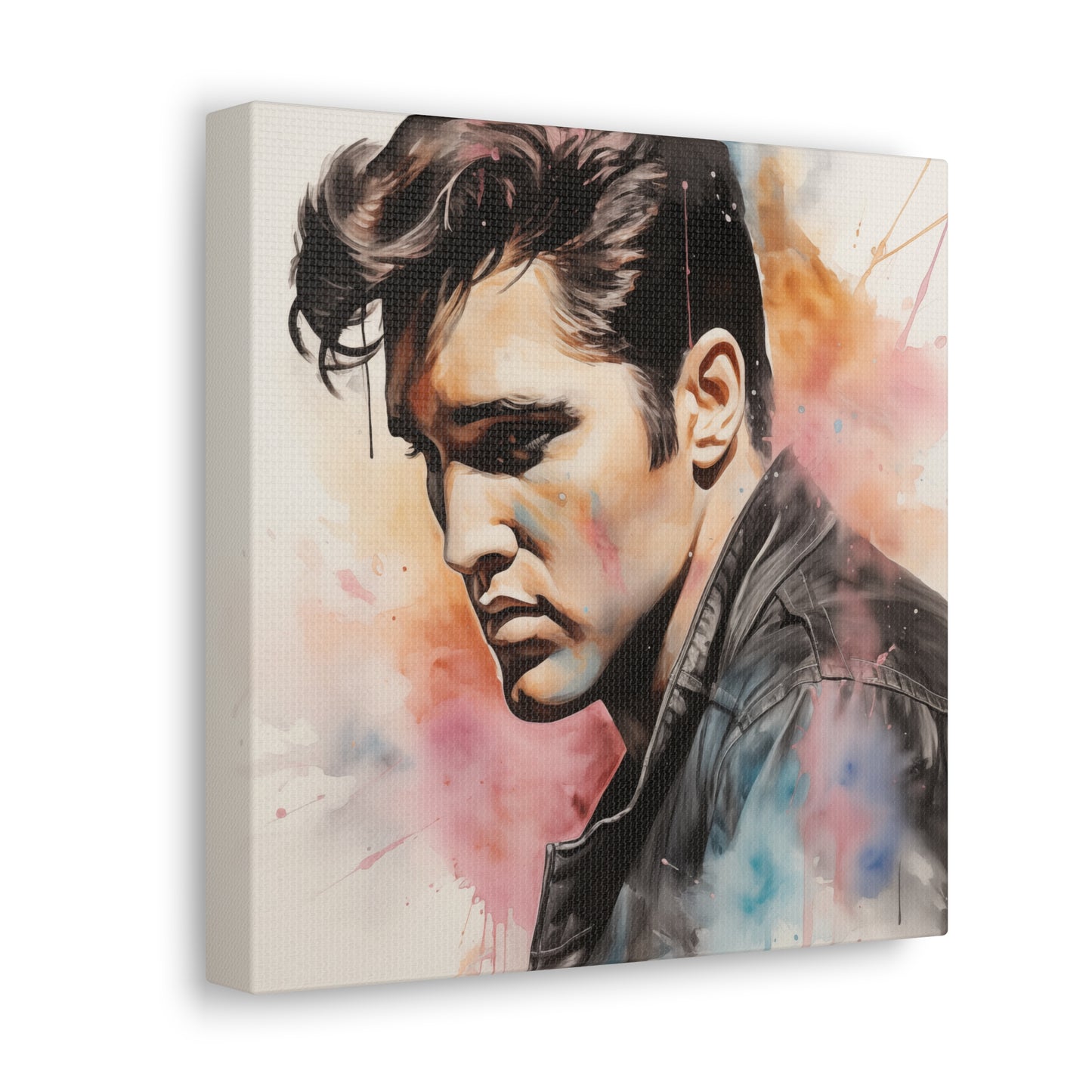 Gallery Wrapped Canvas, Celebrity Inspired, Pop Art Canvas – Elvis