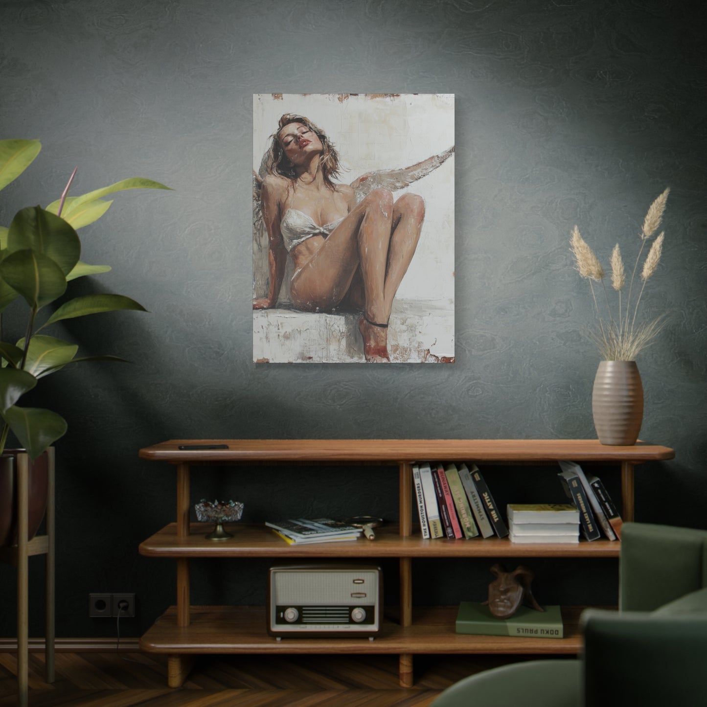 Gallery Wrapped Canvas, Sinners and Saints Art Canvas, Erotic Pinup Art Canvas – Kristen