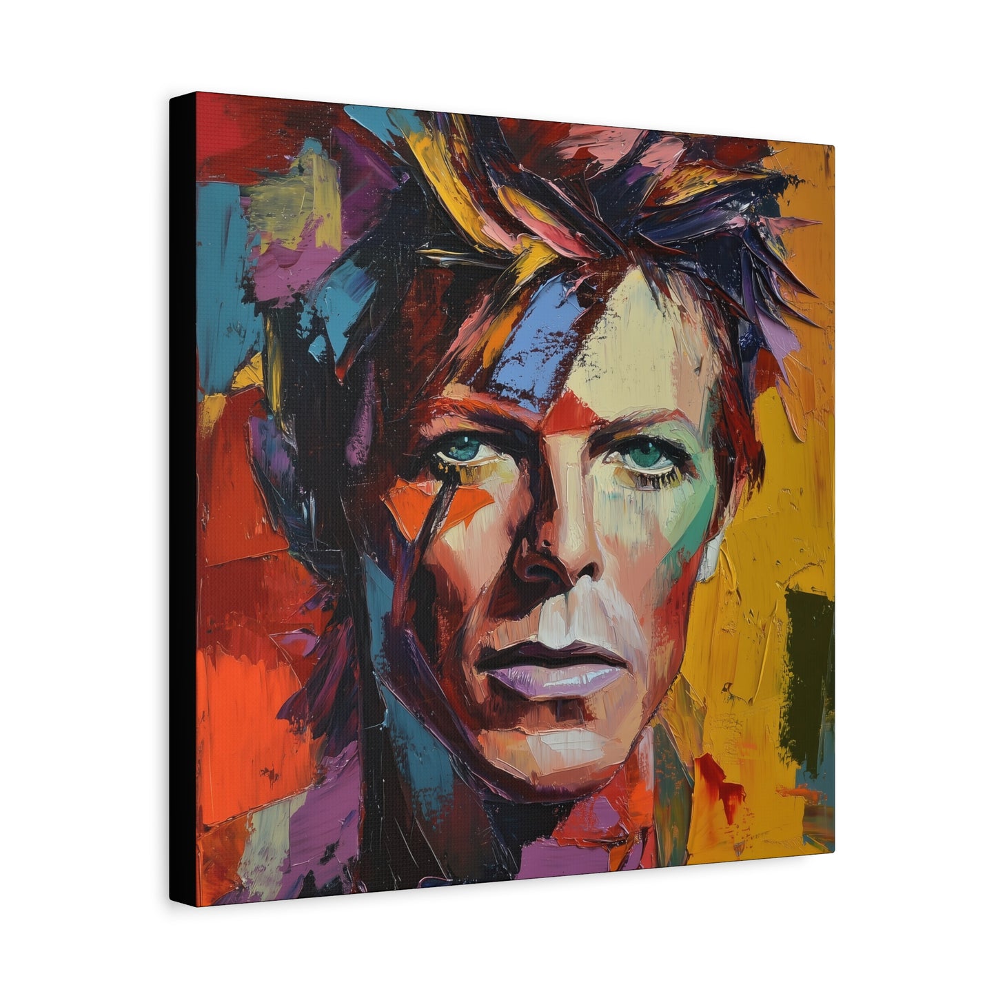 Gallery Wrapped Canvas, Celebrity Inspired, Pop Art Canvas – Bowie