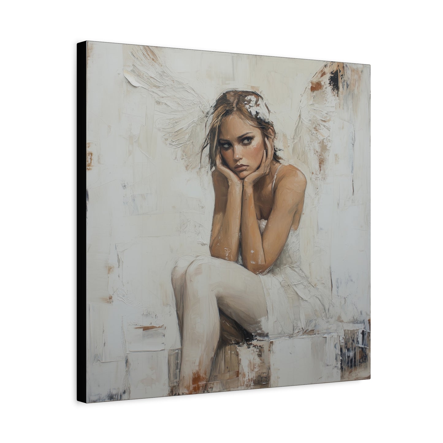 Gallery Wrapped Canvas, Sinners and Saints Art Canvas, Angel Art Canvas – Amber