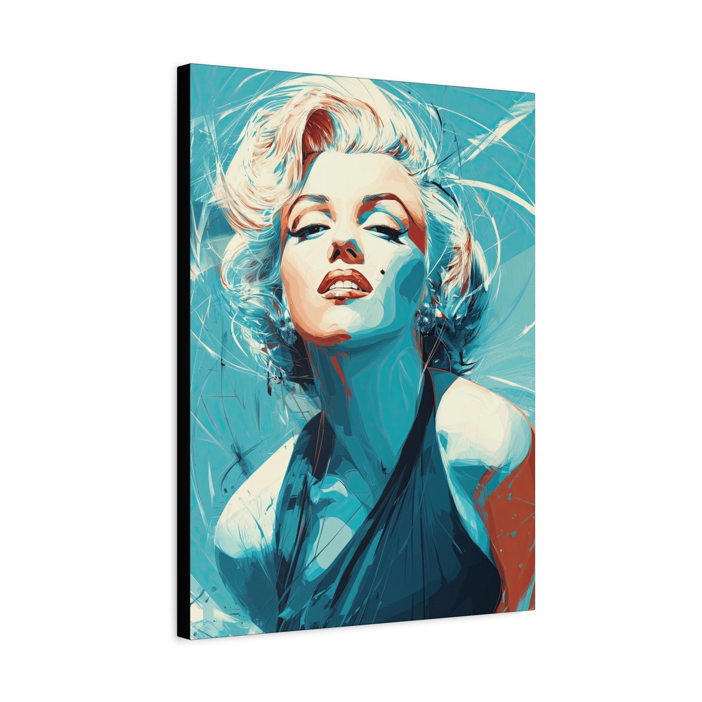 Gallery Wrapped Canvas, The Diva Project Art Canvas, Pinup Art Canvas – Marilyn Monroe - SEVEN