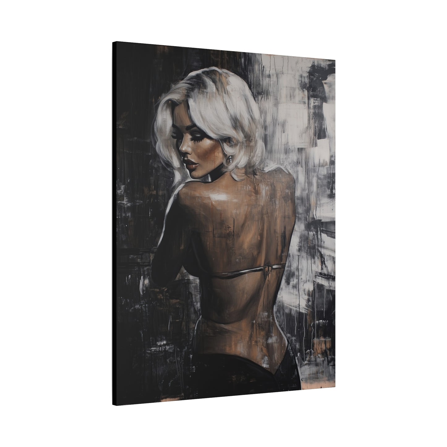 Gallery Wrapped Canvas, Guilt and Grit Adult Art Canvas, Erotic Pinup Art Canvas – Odette