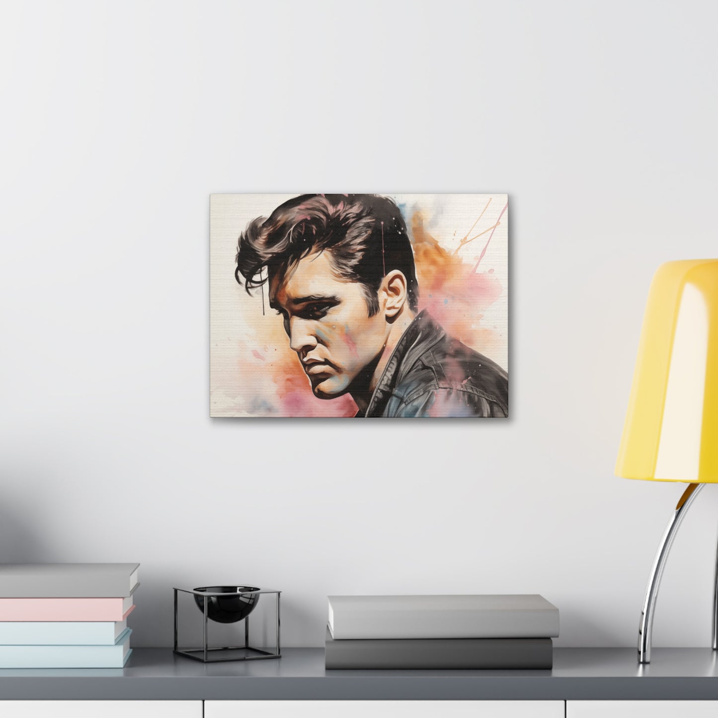 Gallery Wrapped Canvas, Celebrity Inspired, Pop Art Canvas – Elvis