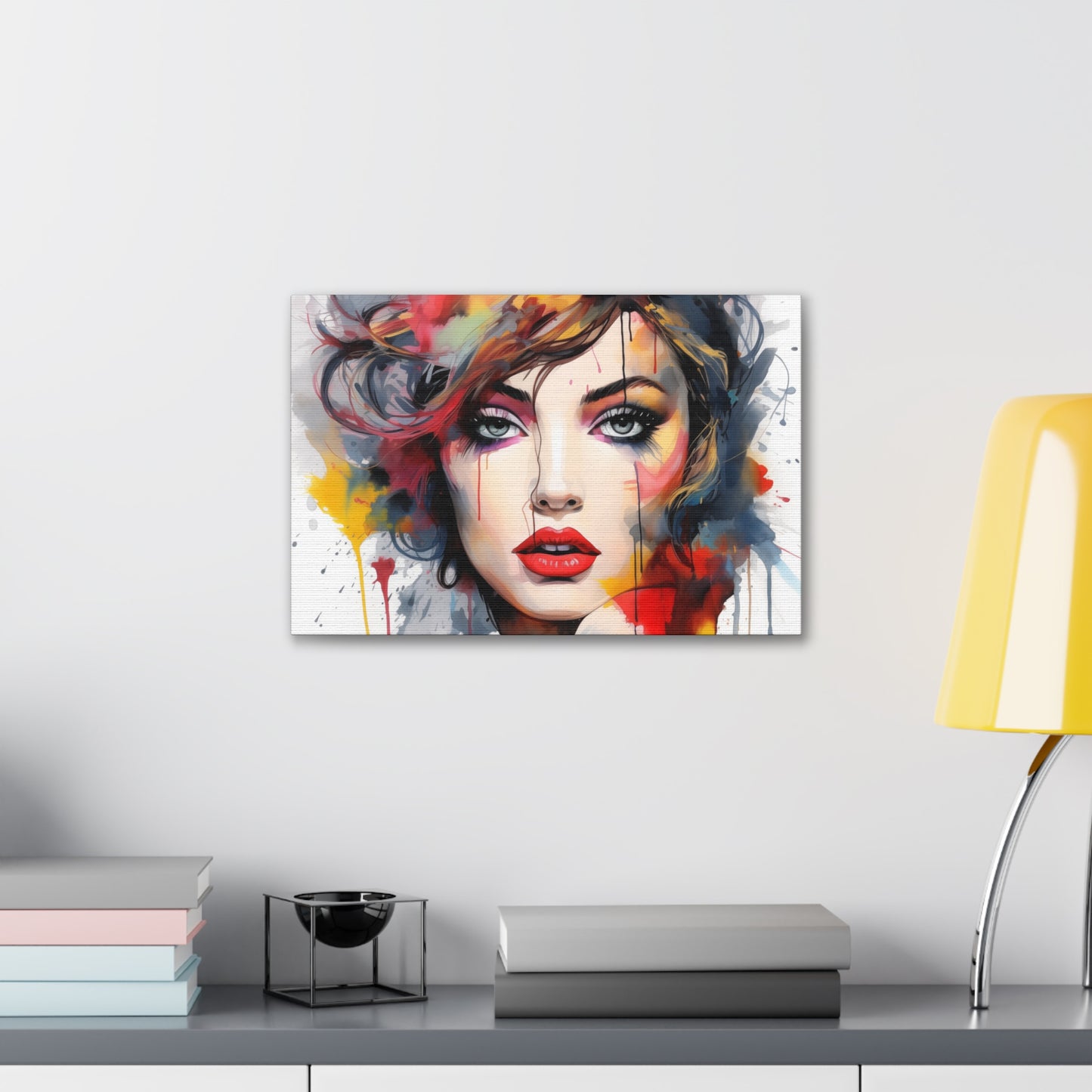 Canvas Wall Art, Gallery Wrapped Pop Art, Femme Doll Wall Art – Alessia