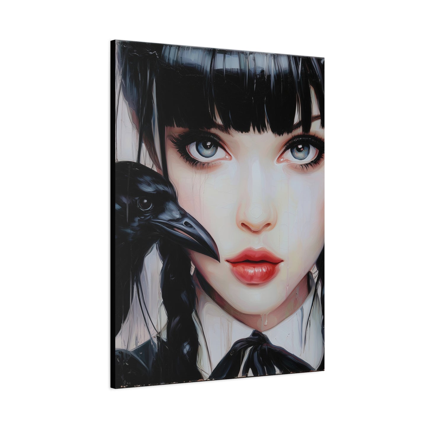 Gallery Wrapped Canvas, Myth and Bones Gothic Art Canvas, Dark Muse Canvas - Isolde
