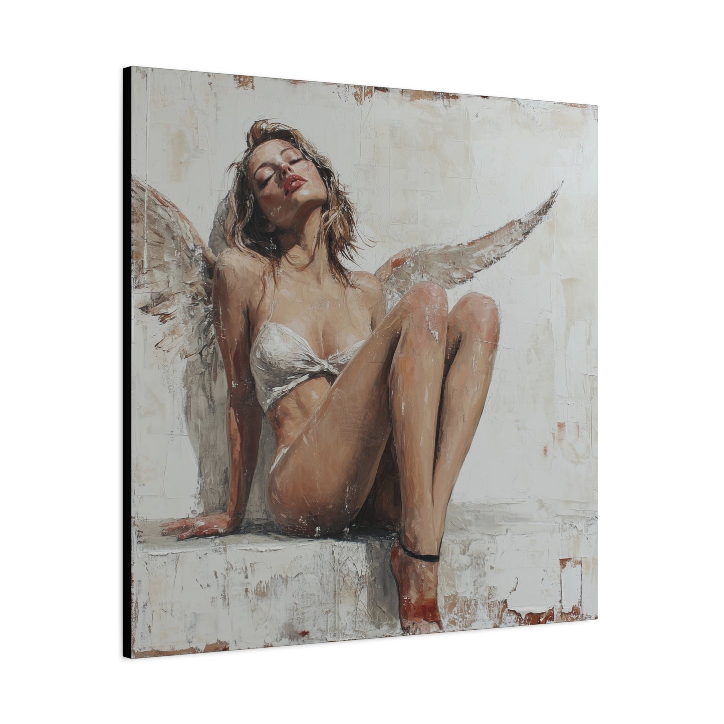 Gallery Wrapped Canvas, Sinners and Saints Art Canvas, Erotic Pinup Art Canvas – Kristen