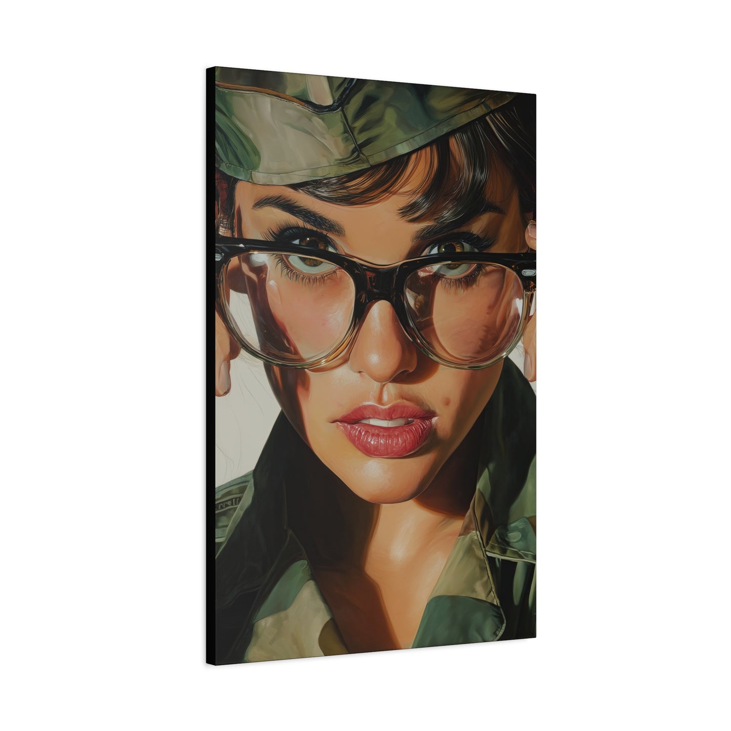 Gallery Wrapped Canvas, Liberty and Lace Art Canvas, Erotic Pinup Art Canvas – Erica