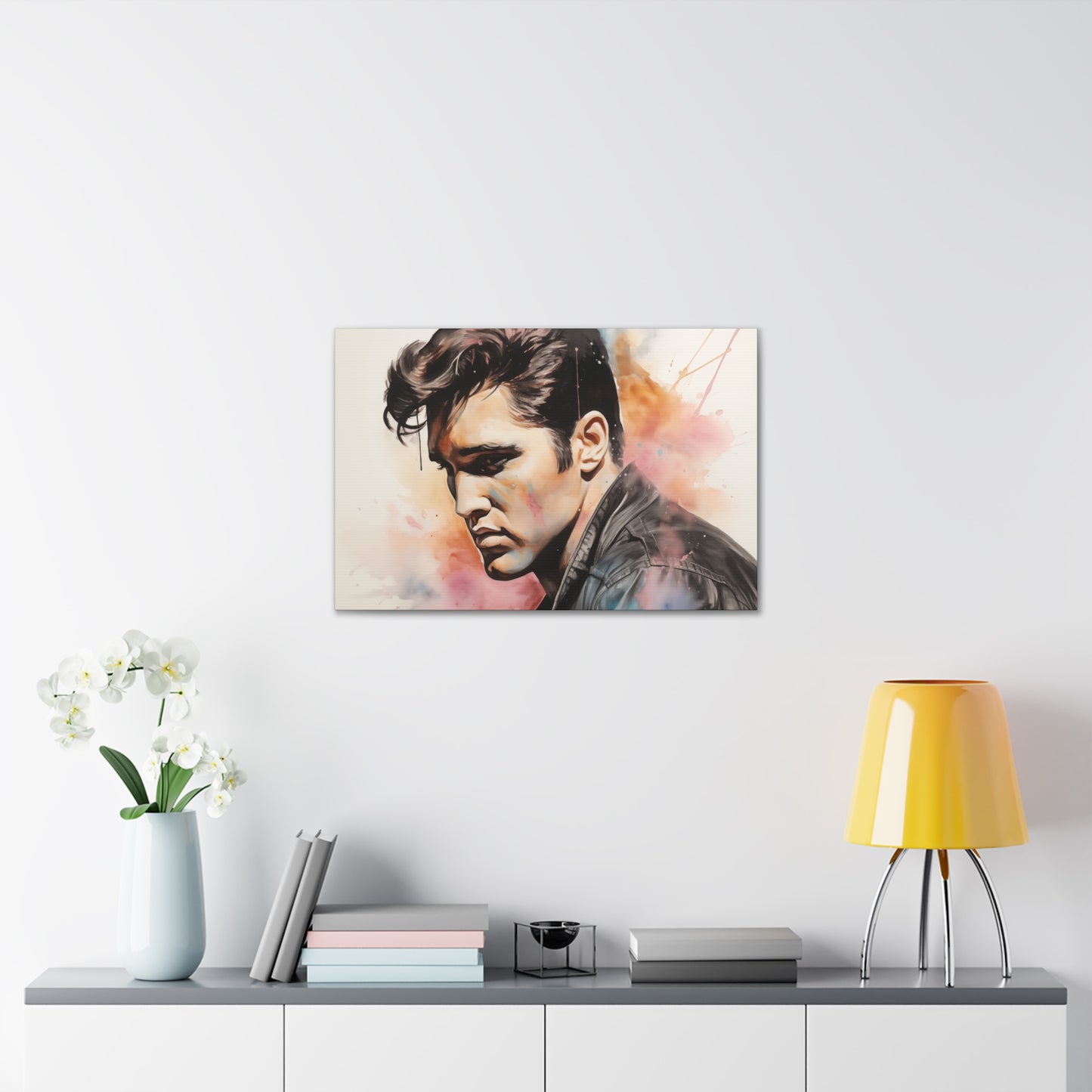 Gallery Wrapped Canvas, Celebrity Inspired, Pop Art Canvas – Elvis
