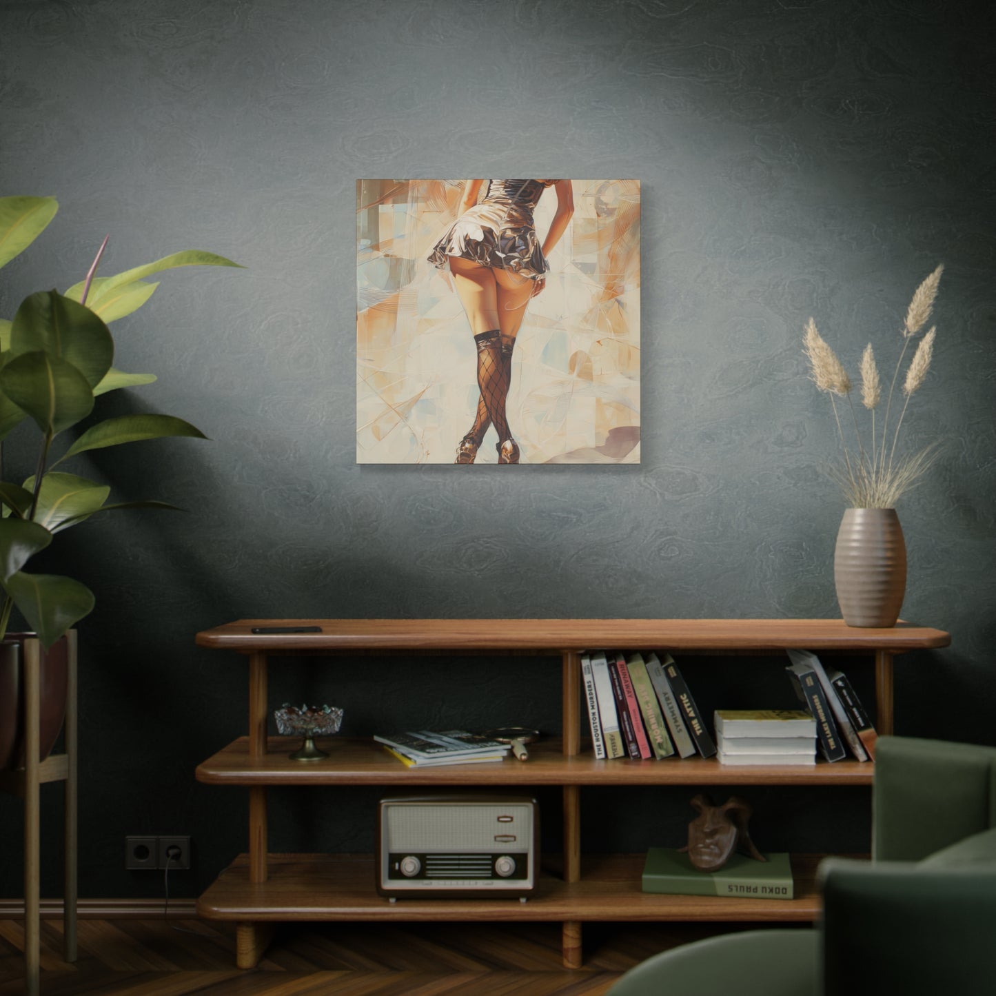 Gallery Wrapped Canvas, Tongue and Cheek Art Canvas, Naughty Girl Art Canvas – Gilda