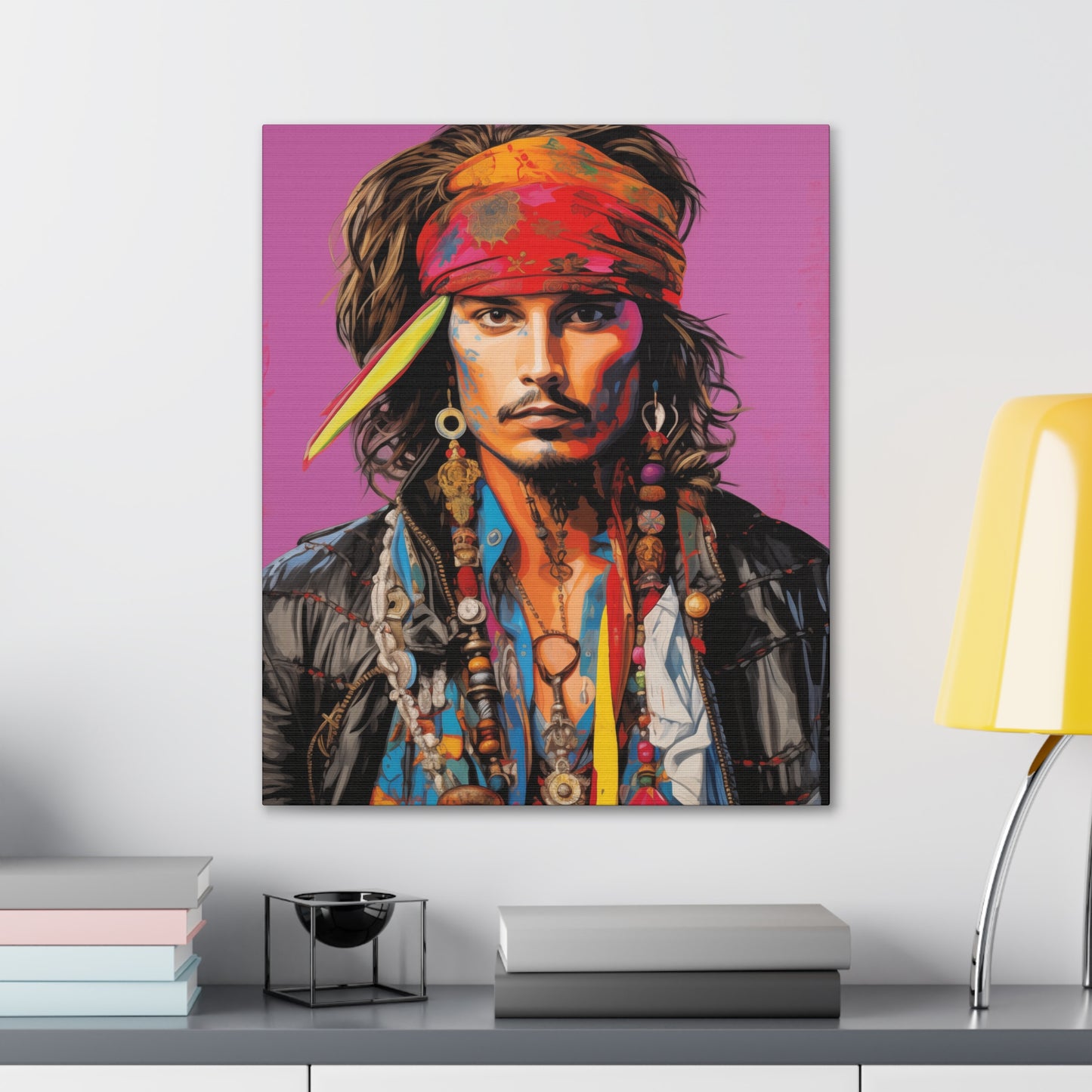 Gallery Wrapped Canvas, Celebrity Inspired, Pop Art Canvas – Johnny Also