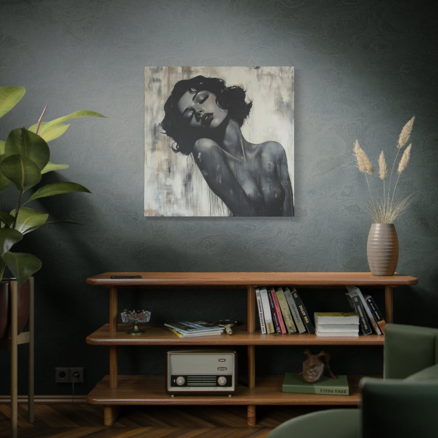 Gallery Wrapped Canvas, Sinners and Saints Art Canvas, Erotic Pinup Art Canvas – Lonna