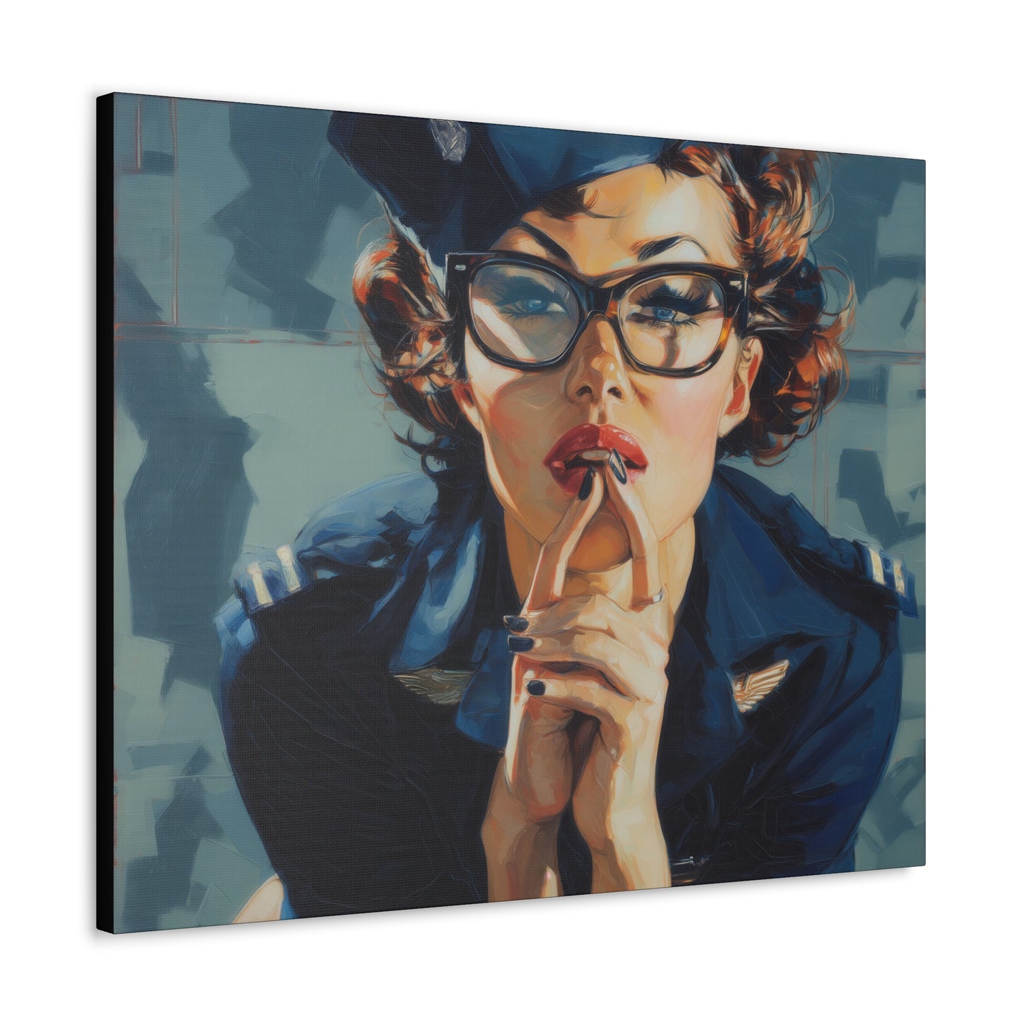 Gallery Wrapped Canvas, Liberty and Lace Art Canvas, Erotic Art Canvas – Peggy Sue