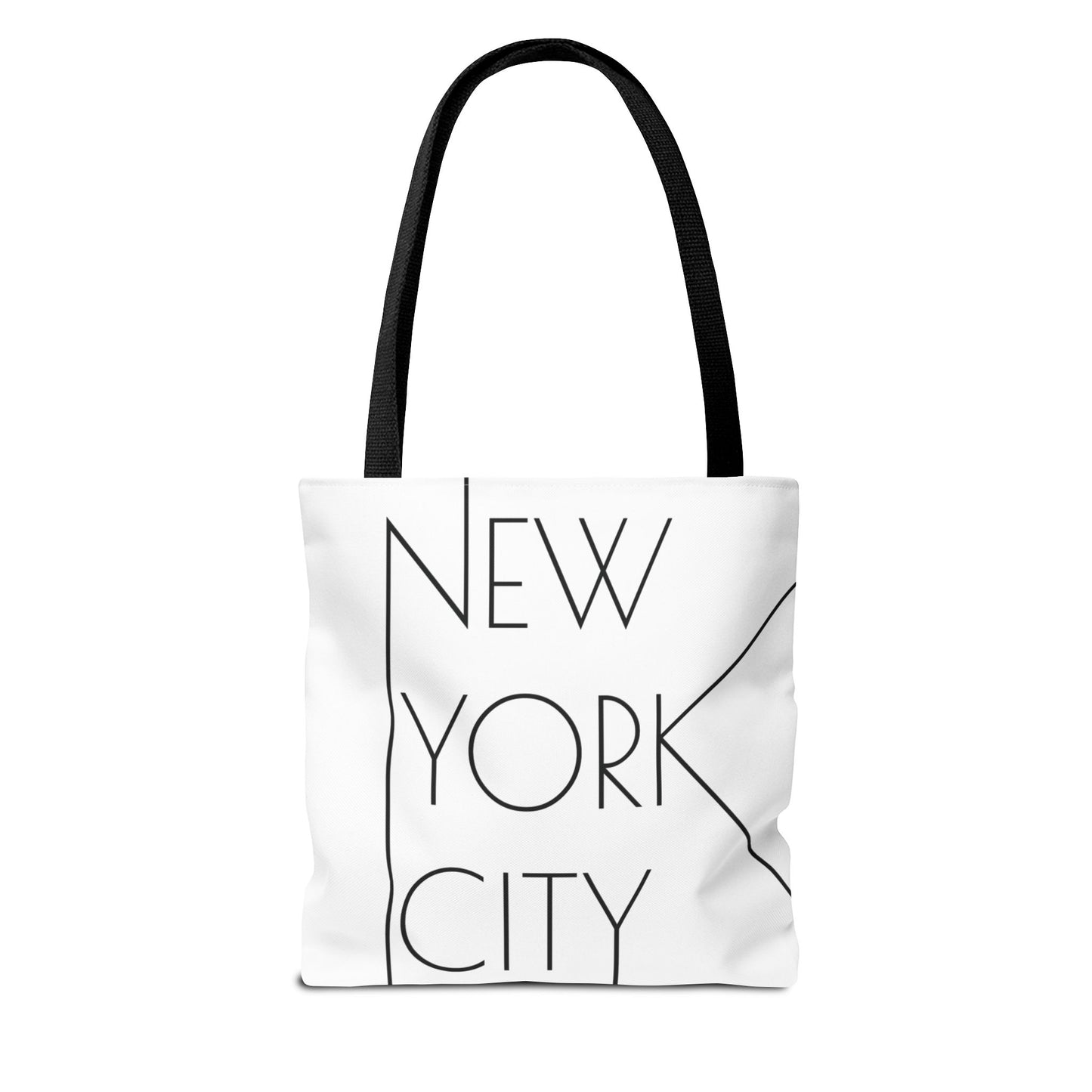 New York City Lines Tote Bag, Utility Tote - New York Tote - New York City Tote - Black and Whit