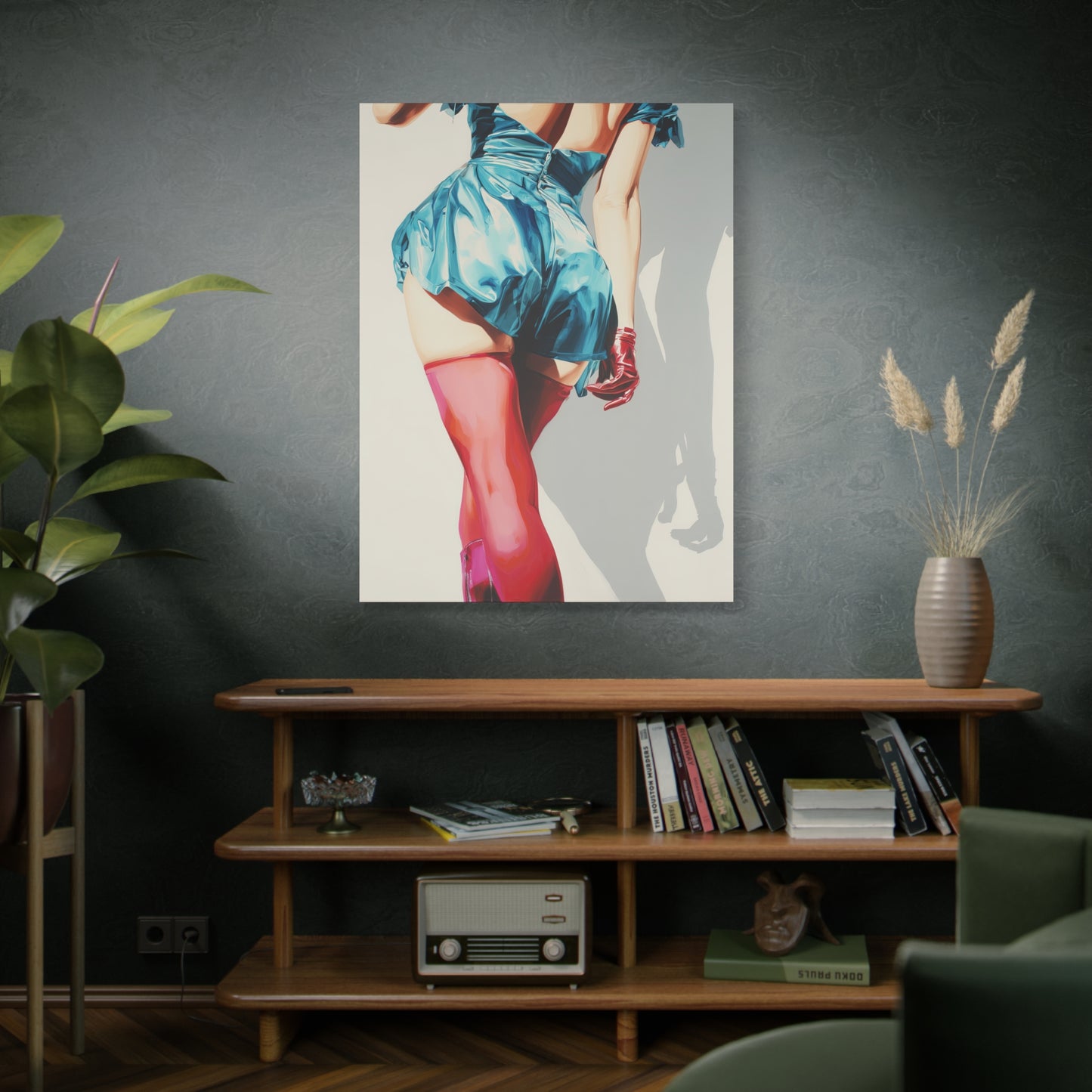Gallery Wrapped Canvas, Tongue and Cheek Art Canvas, Naughty Girl Art Canvas – Lydia