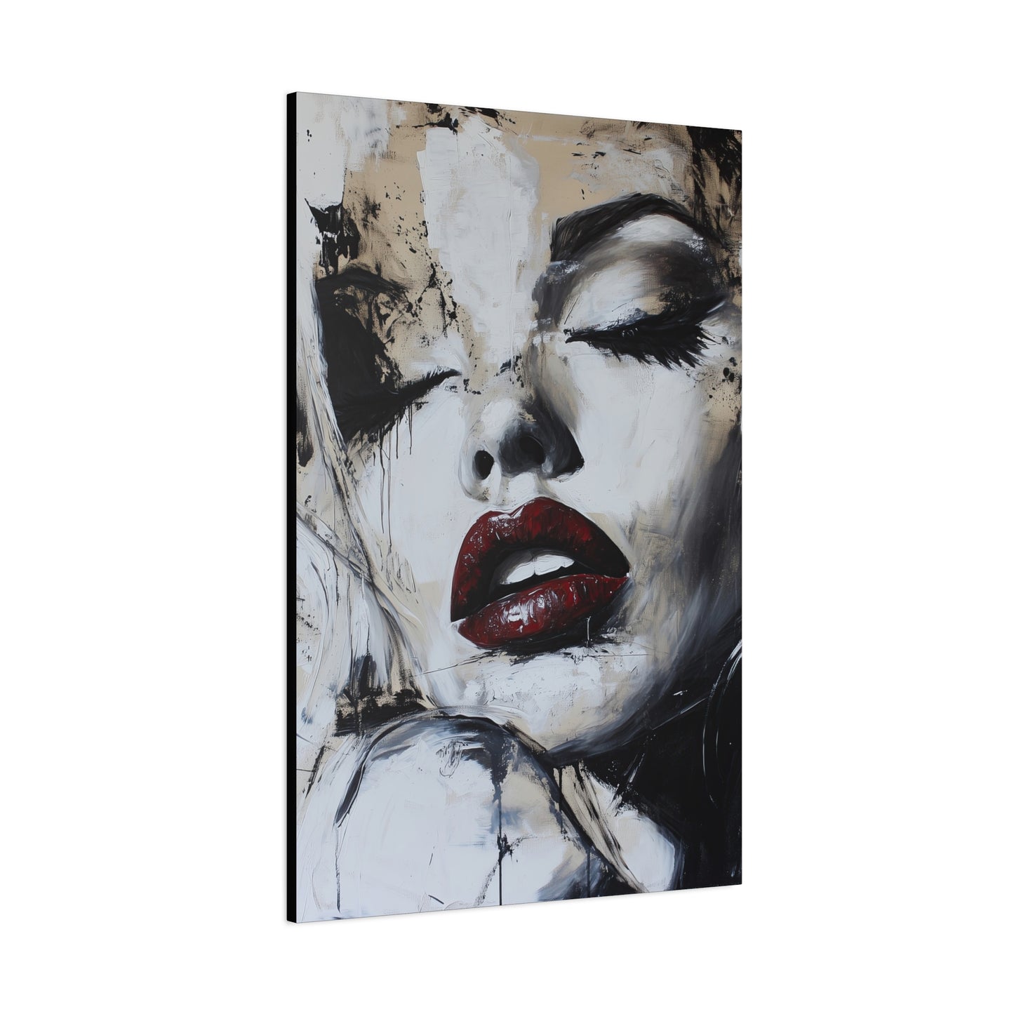Gallery Wrapped Canvas, Guilt and Grit Adult Art Canvas, Erotic Pinup Art Canvas – Talia
