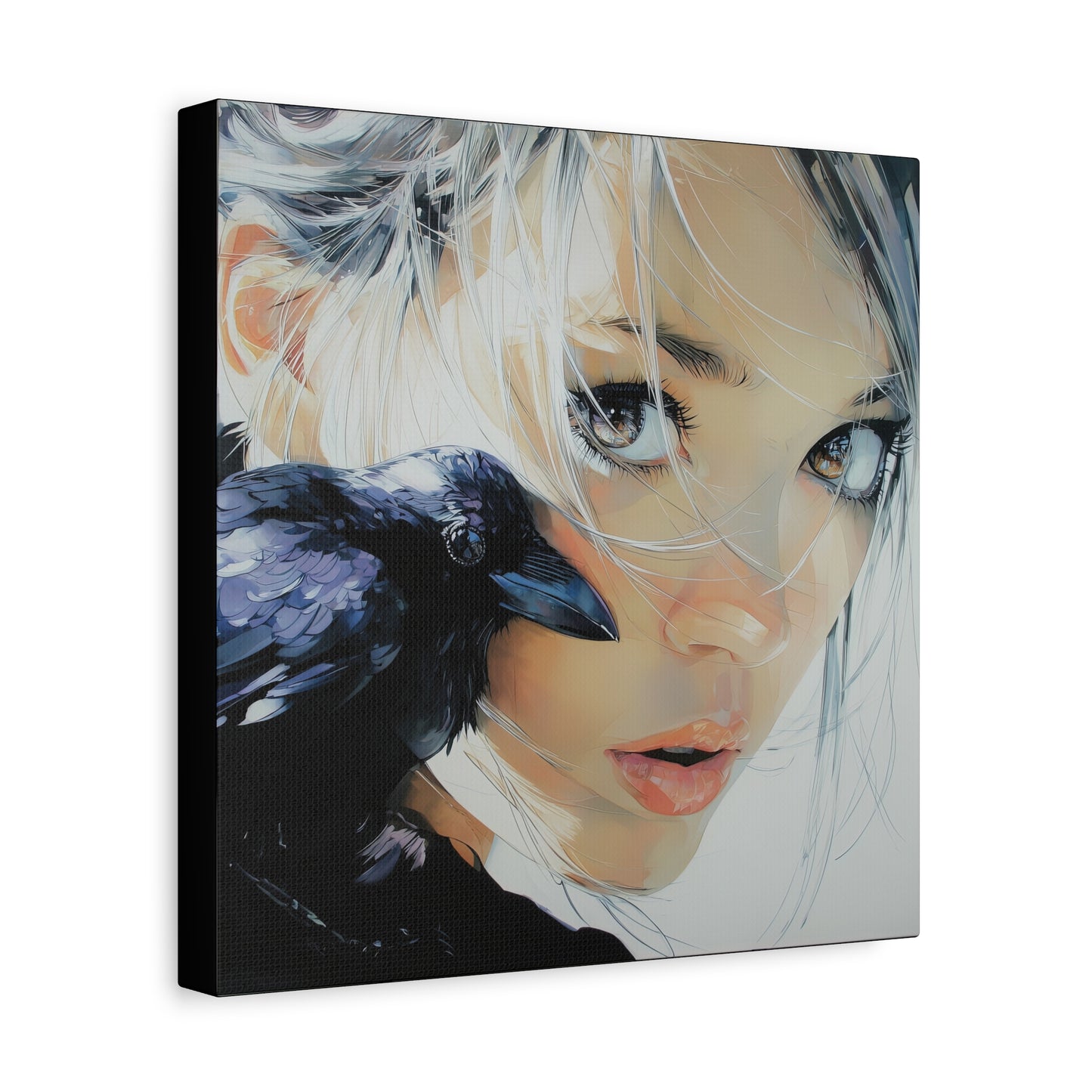 Gallery Wrapped Canvas, Myth and Bones Gothic Art Canvas, Dark Muse Canvas - Danika