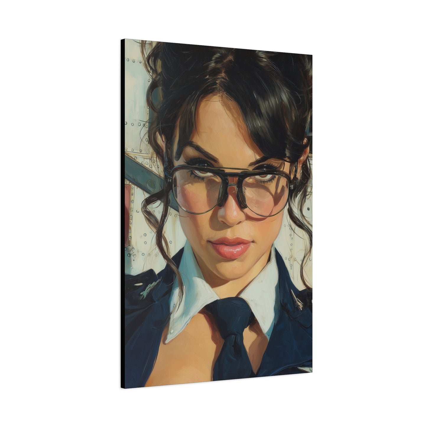 Gallery Wrapped Canvas, Liberty and Lace Art Canvas, Erotic Pinup Art Canvas – Mae