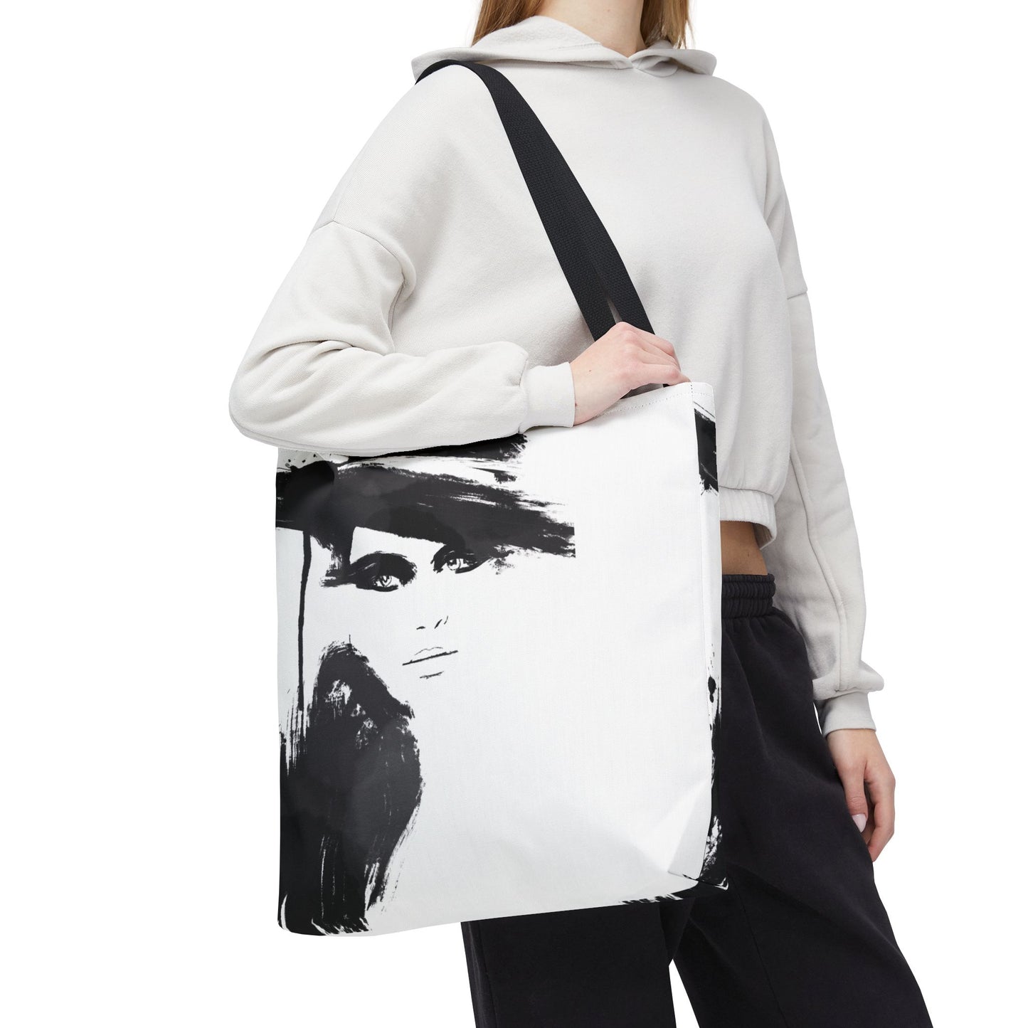 Square Tote Bag, Shopping Tote, Gift Bag - SHM Art In Print Logo