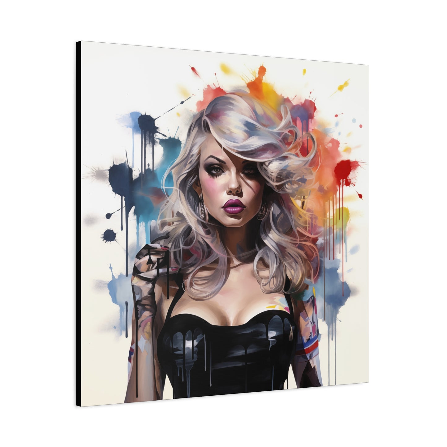 Canvas Wall Art, Gallery Wrapped Pop Art, Femme Doll Wall Art – Zephyr