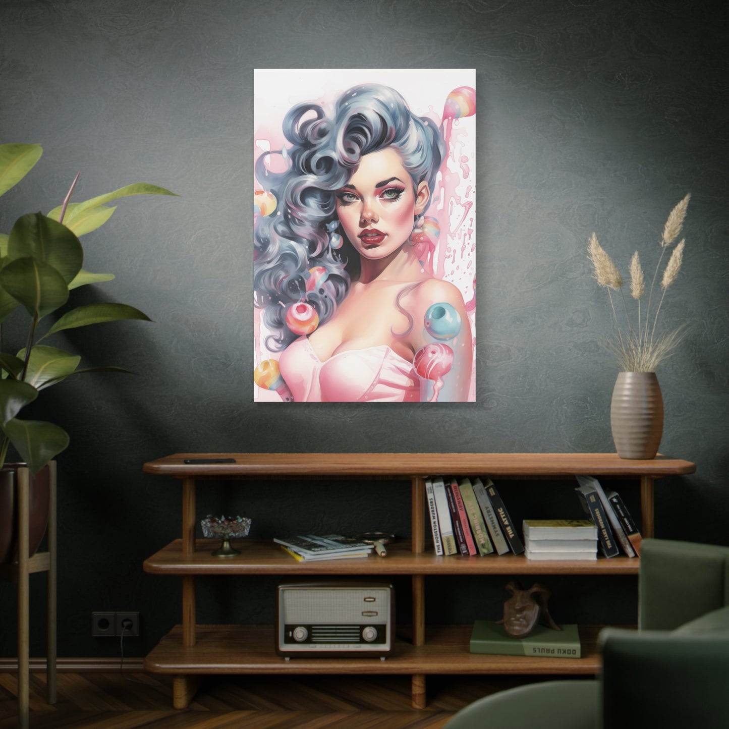 Canvas Wall Art, Gallery Wrapped Pop Art, Femme Doll Wall Art – Lux