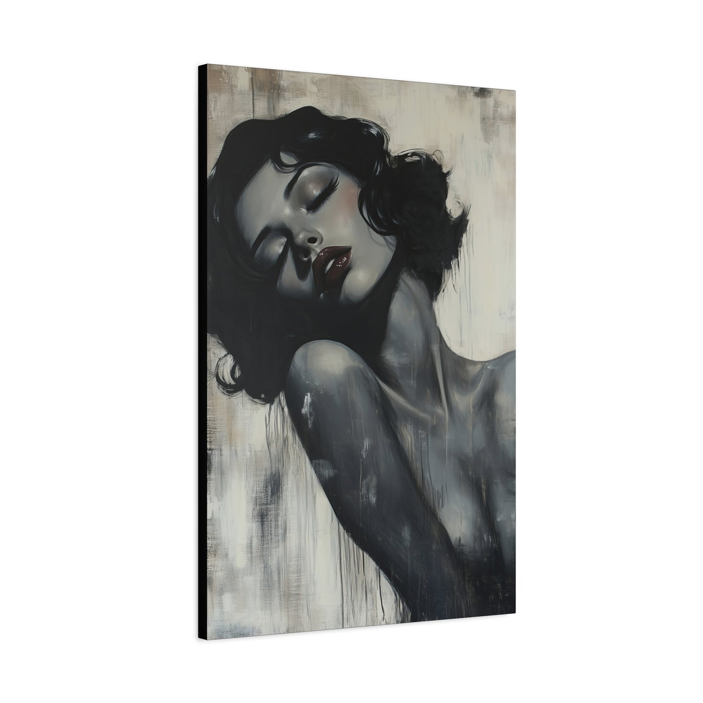 Gallery Wrapped Canvas, Sinners and Saints Art Canvas, Erotic Pinup Art Canvas – Lonna