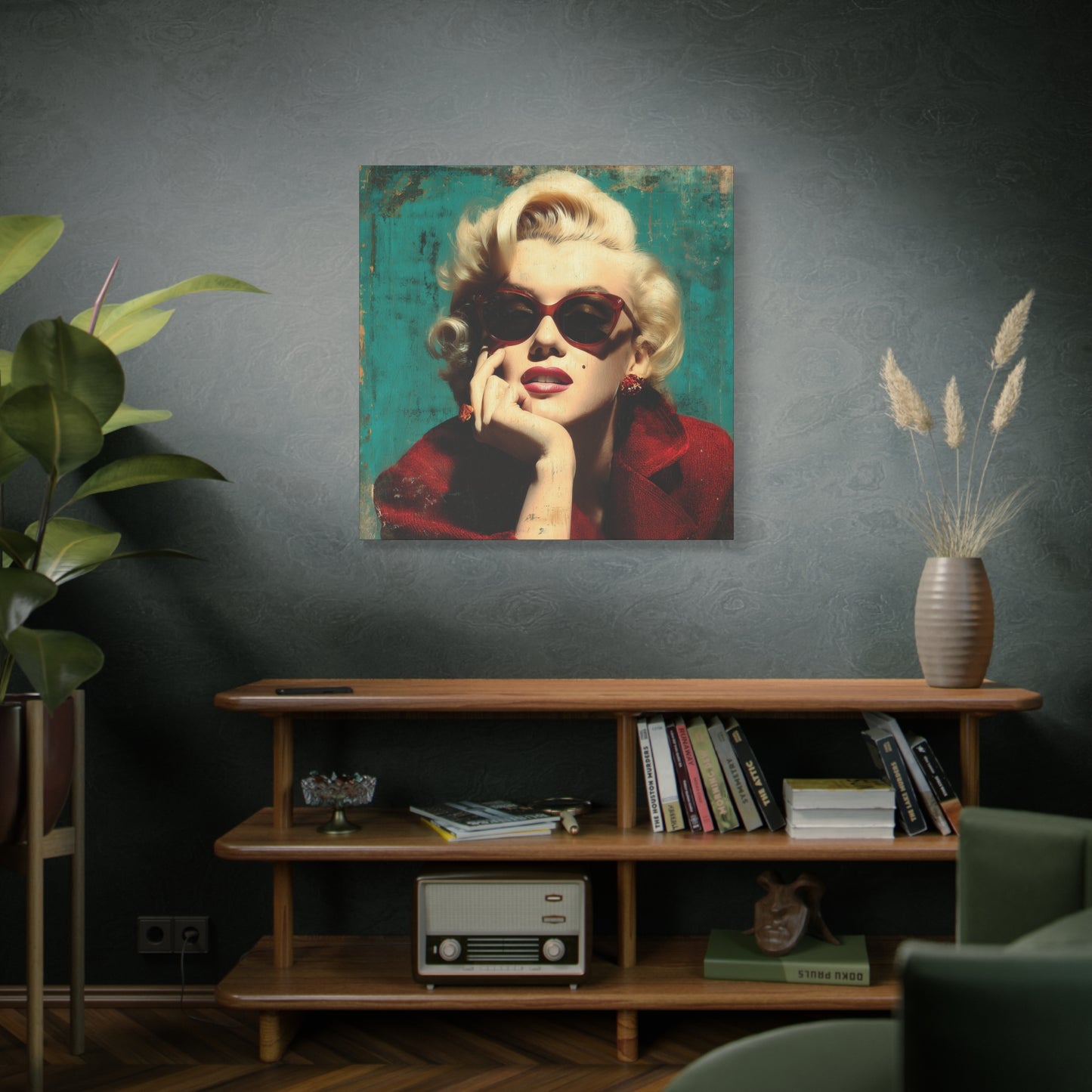 Gallery Wrapped Canvas, The Diva Project Art Canvas, Pinup Art Canvas – Marilyn Monroe - NINE