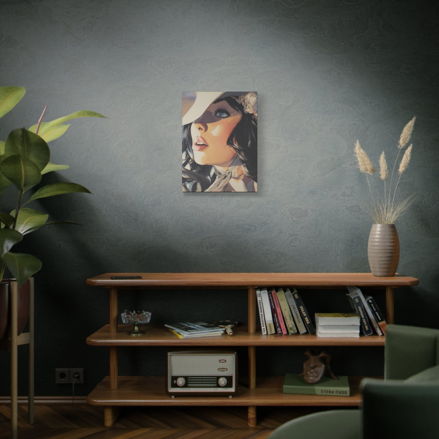 Gallery Wrapped Canvas, Wranglers and Wreckage Art Canvas, Erotic Pinup Art Canvas – Clementine