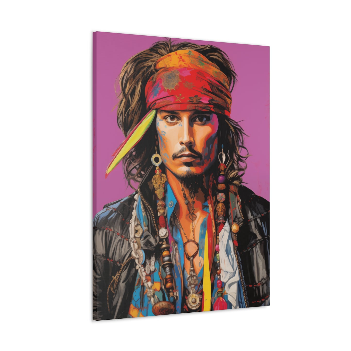 Gallery Wrapped Canvas, Celebrity Inspired, Pop Art Canvas – Johnny Also