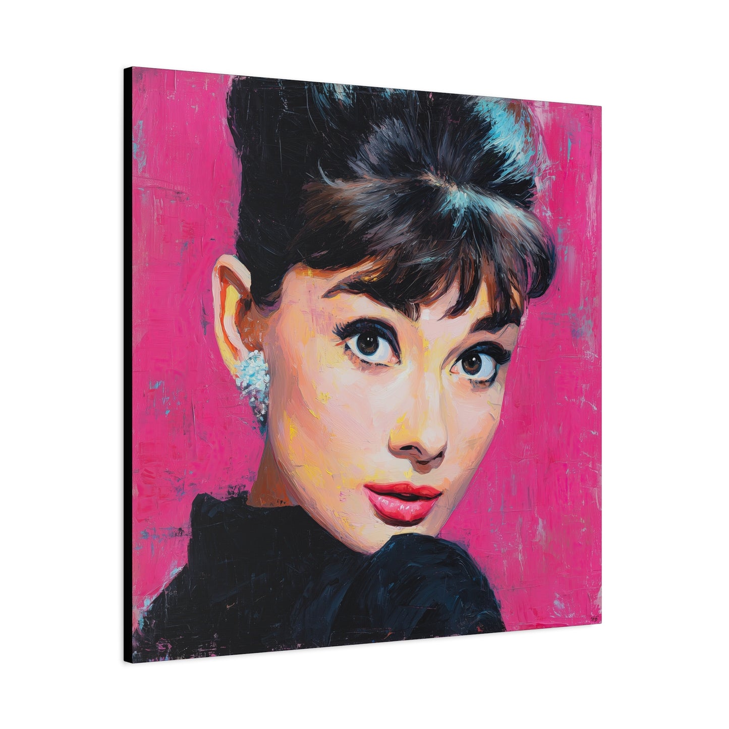 Gallery Wrapped Canvas, The Diva Project Art Canvas, Pinup Art Canvas – Audrey Hepburn - TEN