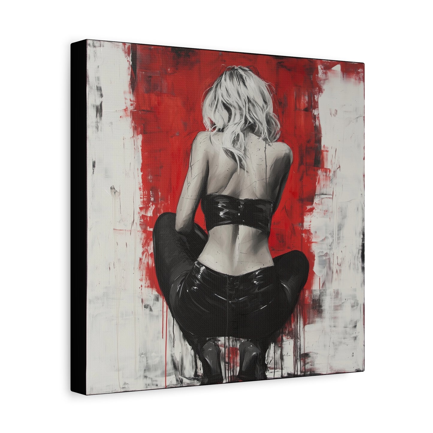 Gallery Wrapped Canvas, Guilt and Grit Adult Art Canvas, Erotic Pinup Art Canvas – Celeste