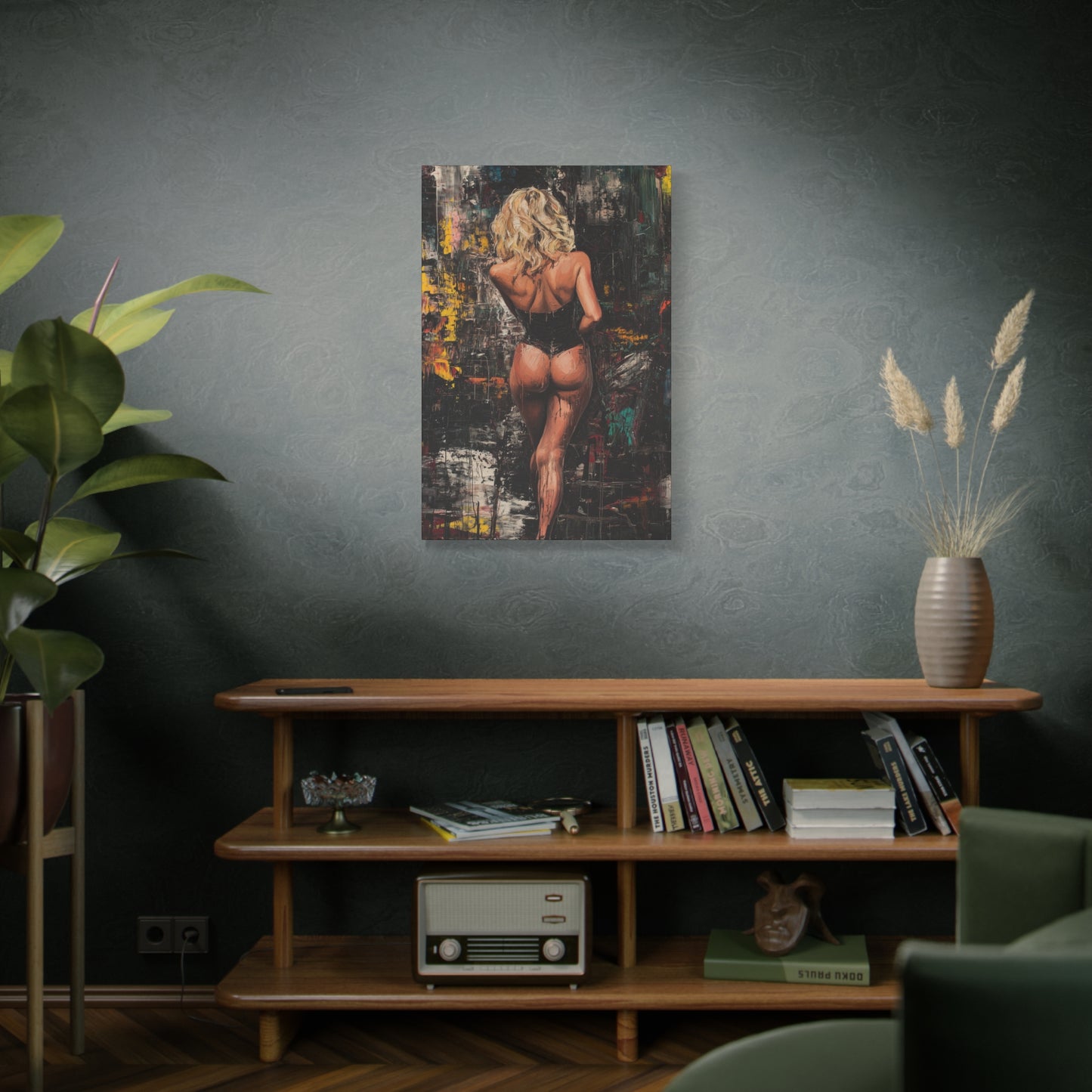 Gallery Wrapped Canvas, Guilt and Grit Adult Art Canvas, Erotic Pinup Art Canvas – Dahlina