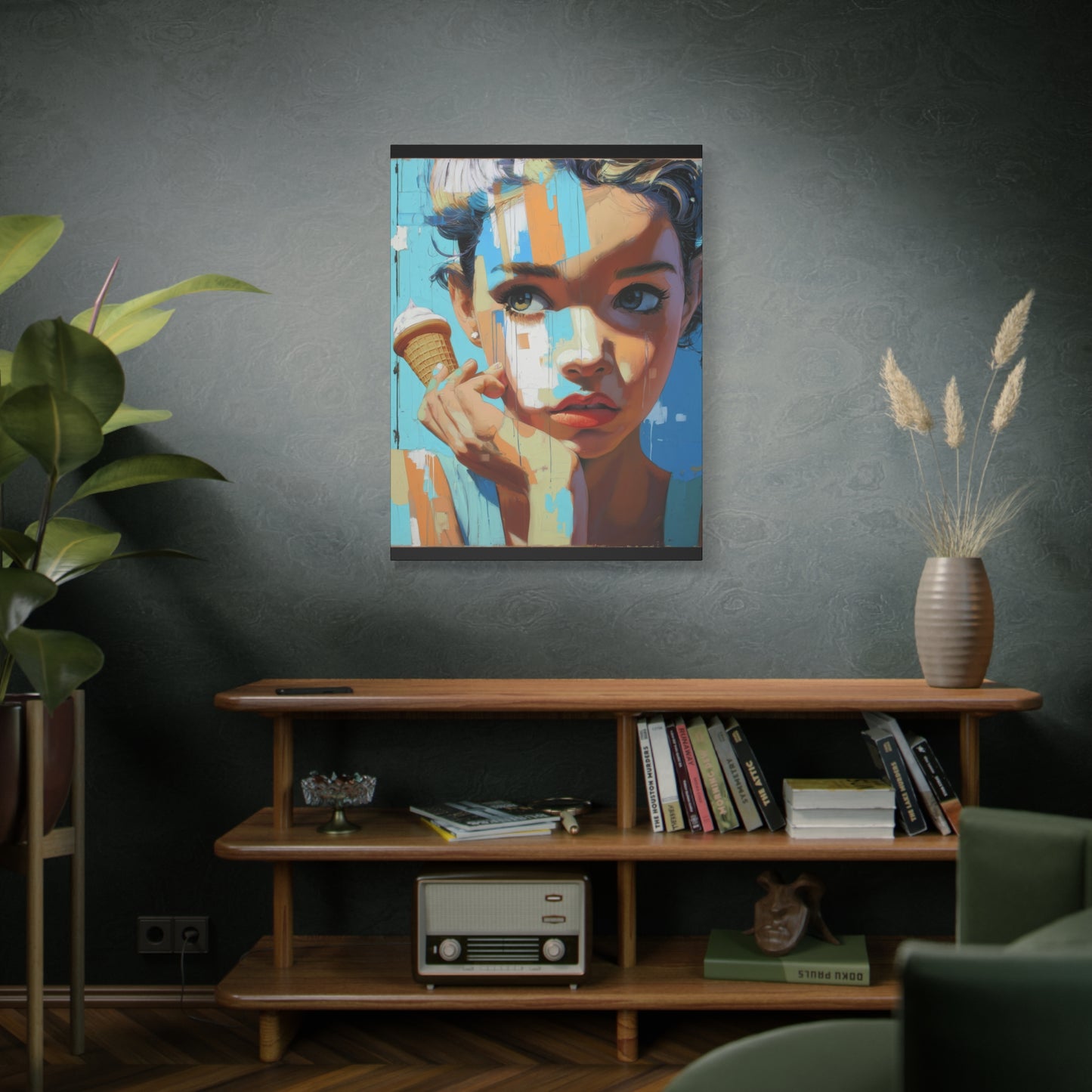 Gallery Wrapped Canvas, Sweet Summer Nostalgia, Sugar and Spice Art Canvas, Ice Cream Dreams Art – Rue