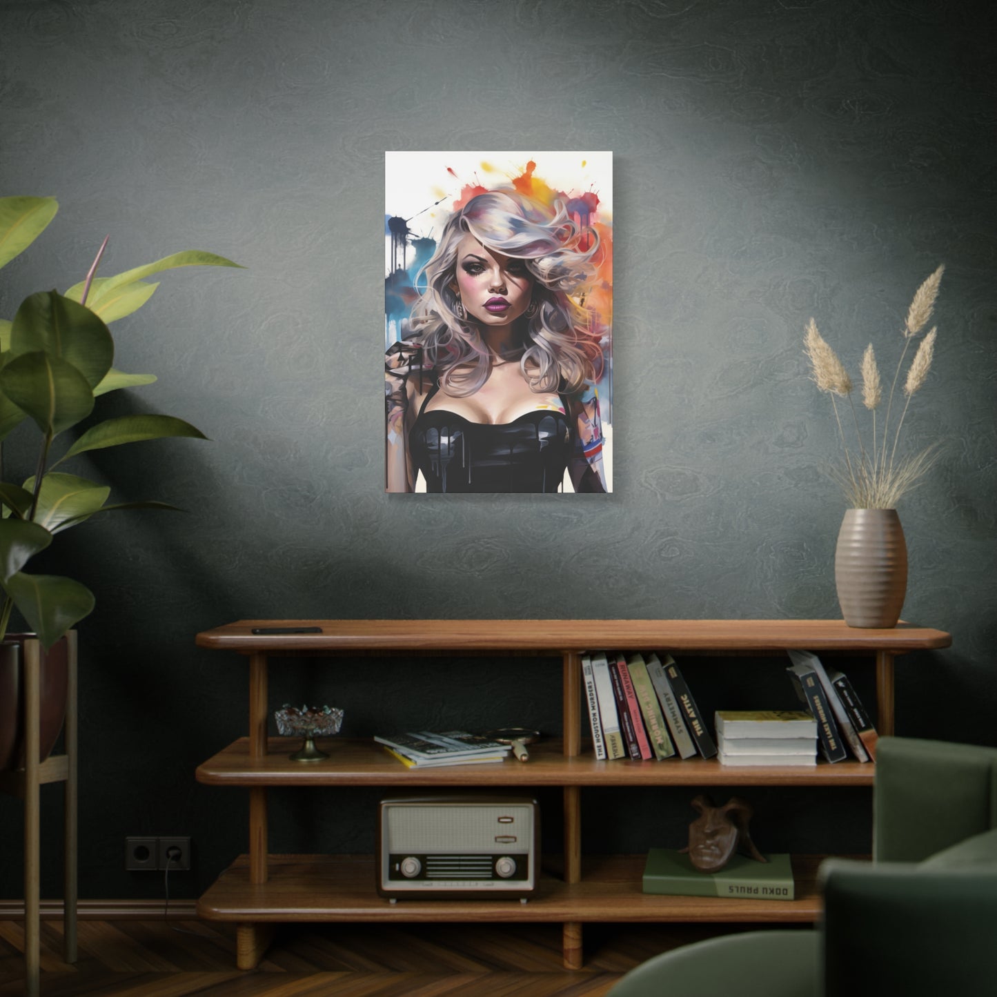 Canvas Wall Art, Gallery Wrapped Pop Art, Femme Doll Wall Art – Zephyr