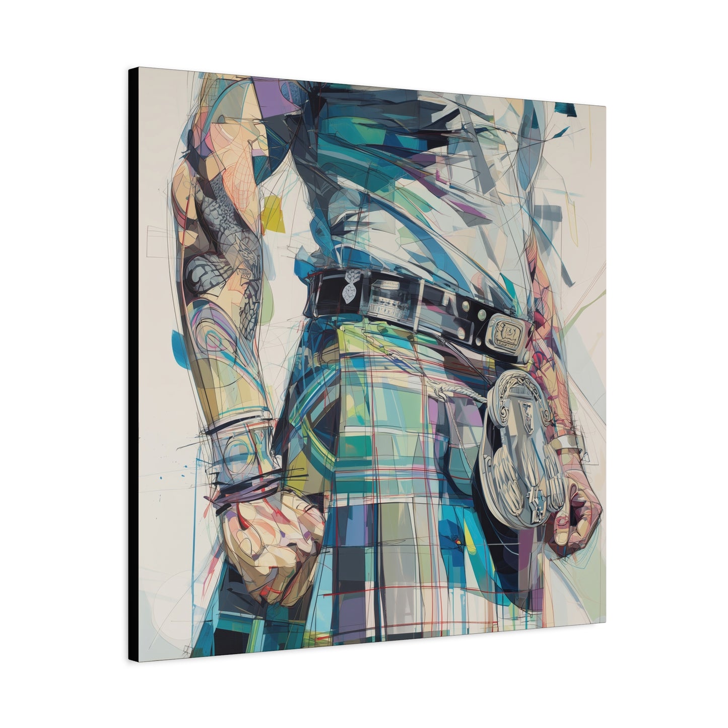 Gallery Wrapped Canvas, Kilts and Carnage Art Canvas, Erotic Pinup Art Canvas – Finn