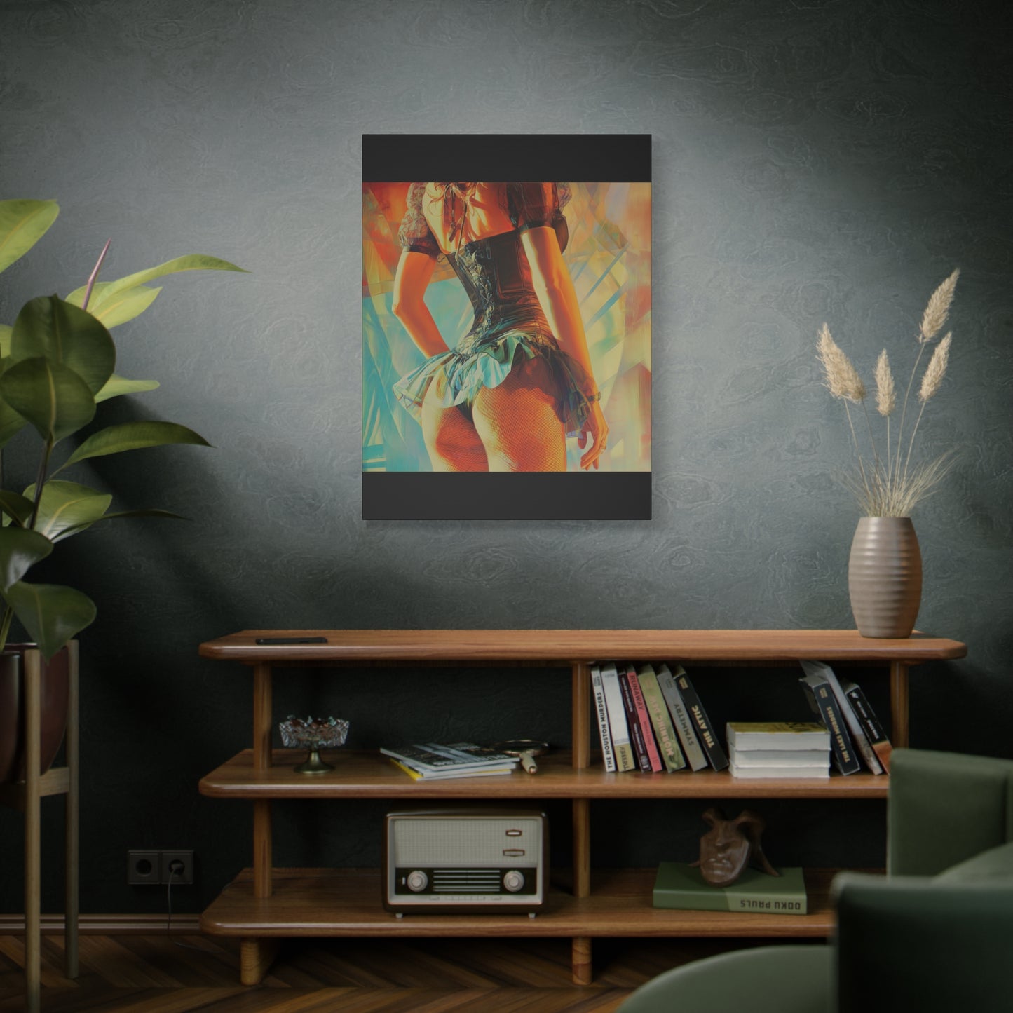 Gallery Wrapped Canvas, Tongue and Cheek Art Canvas, Naughty Girl Art Canvas – Kristen