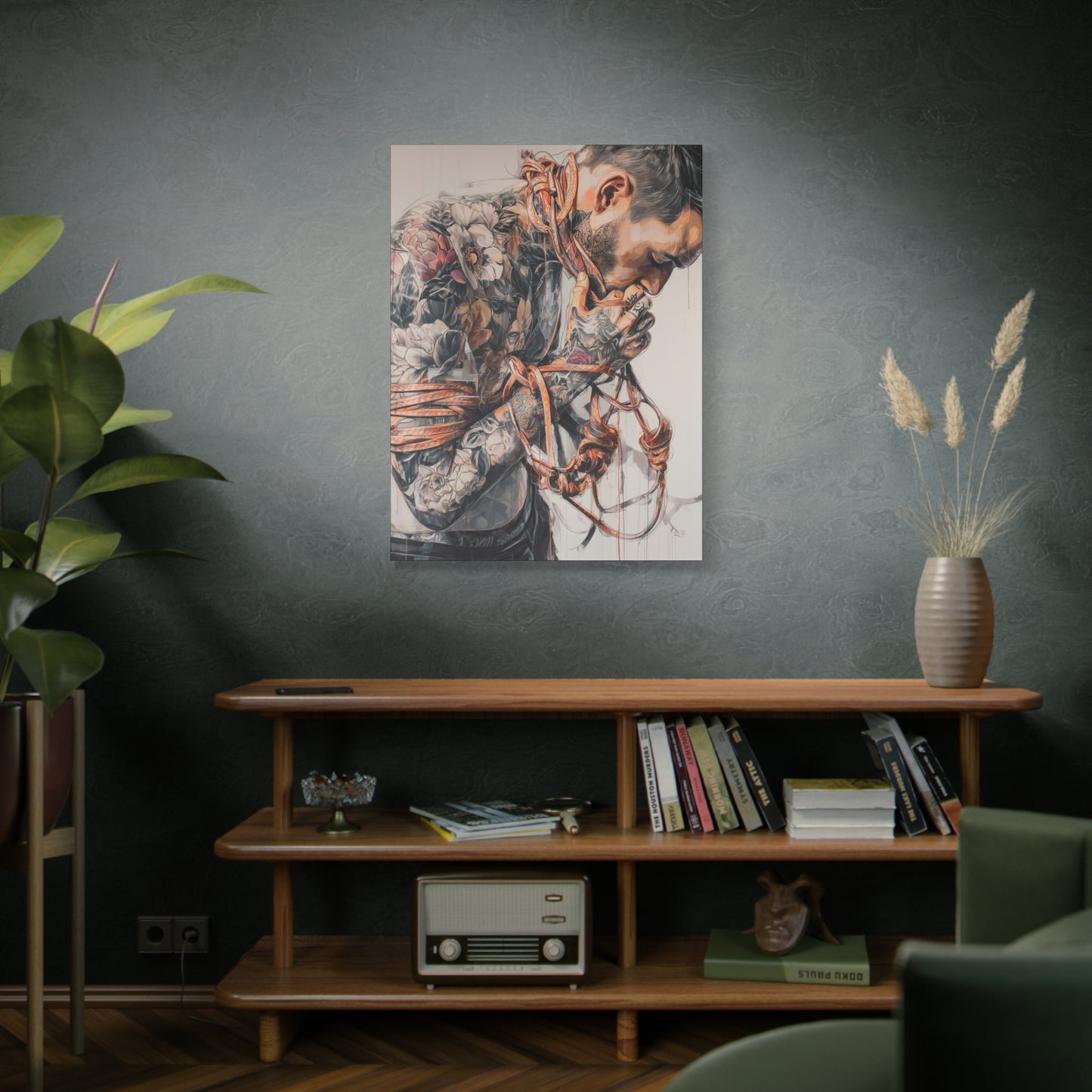 Gallery Wrapped Canvas, Ropes and Reverence Art Canvas, Erotic Shibari Art Canvas – Zev