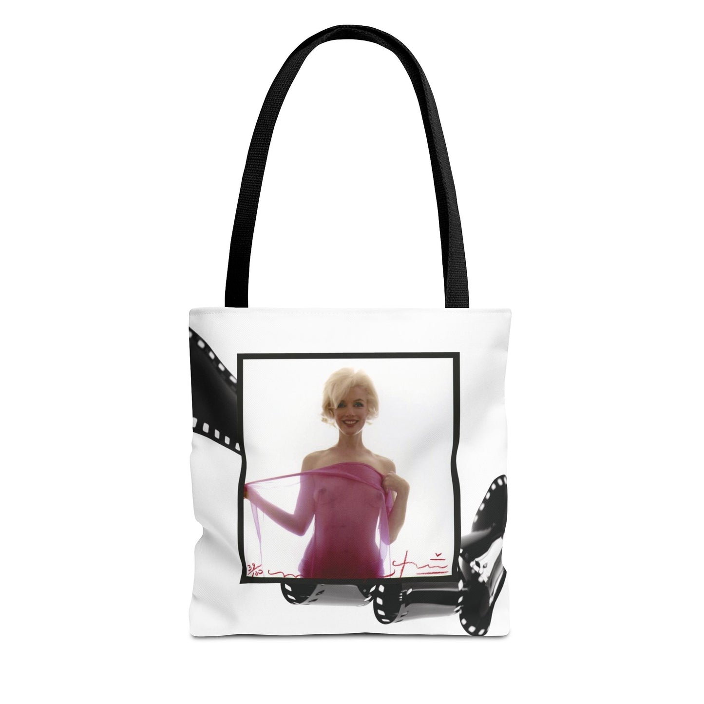 Celebrity Tote Bag, Utility Tote - Marilyn Monroe Autograph Tote - Approved Negative