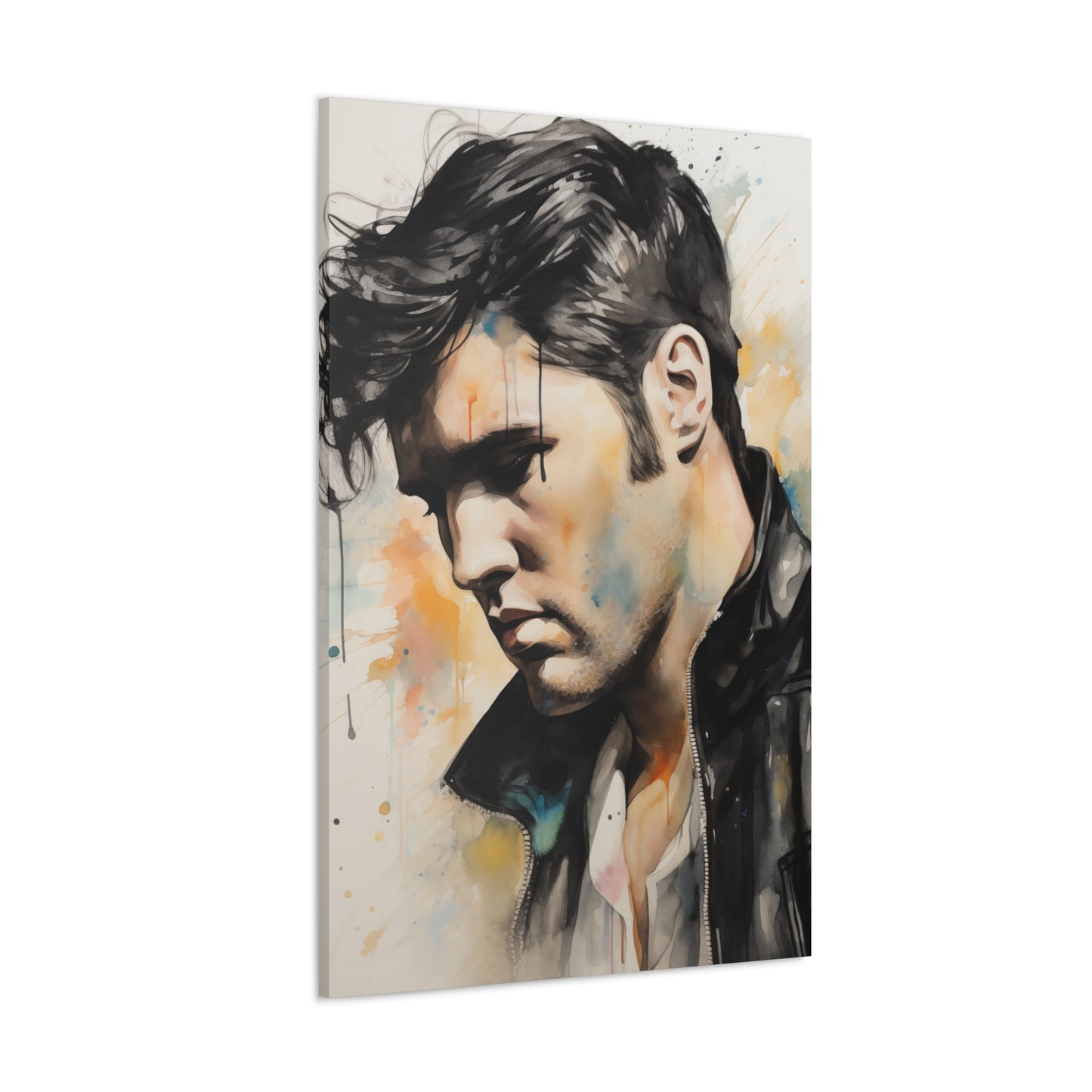 Gallery Wrapped Canvas, Celebrity Inspired, Pop Art Canvas – Elvis Also