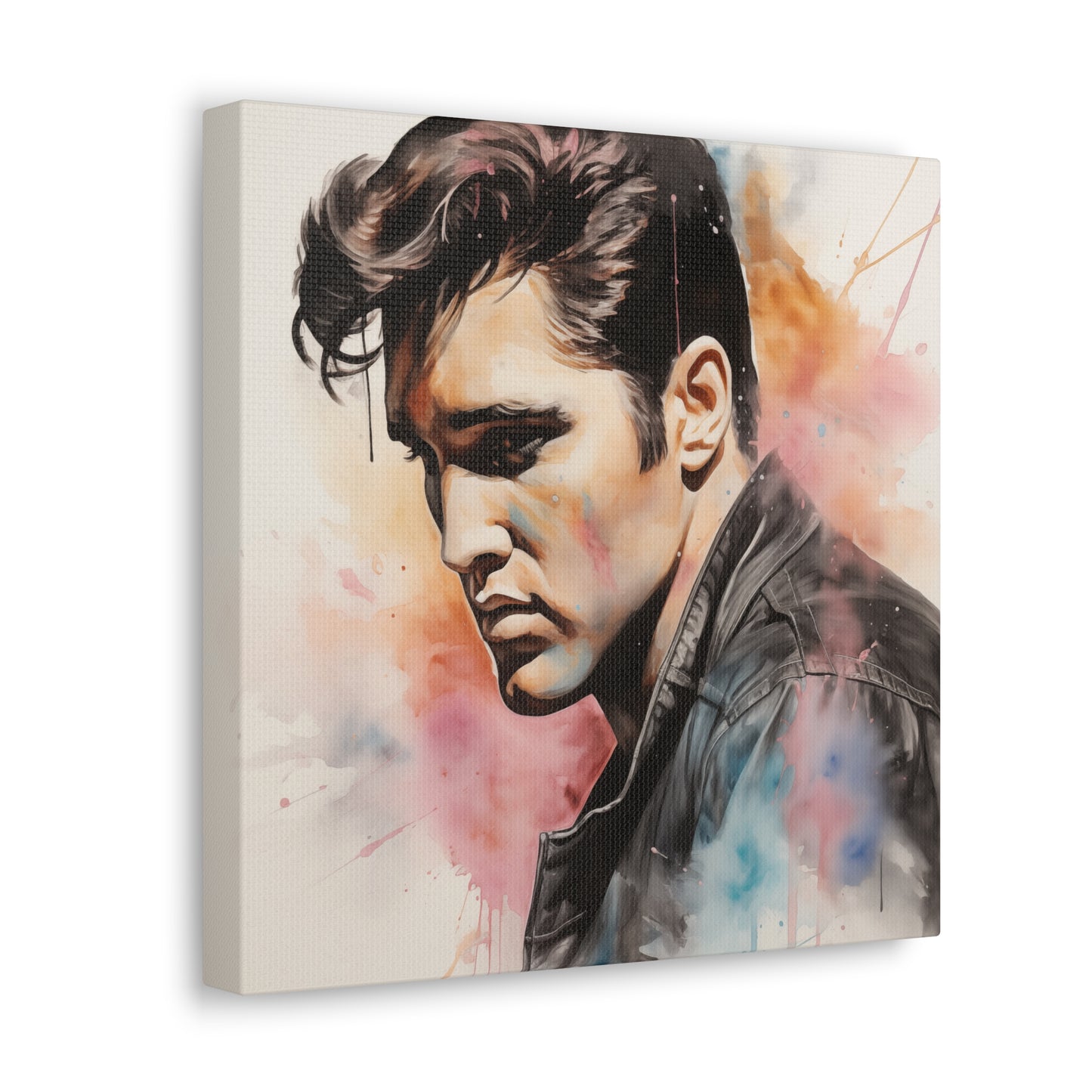 Gallery Wrapped Canvas, Celebrity Inspired, Pop Art Canvas – Elvis
