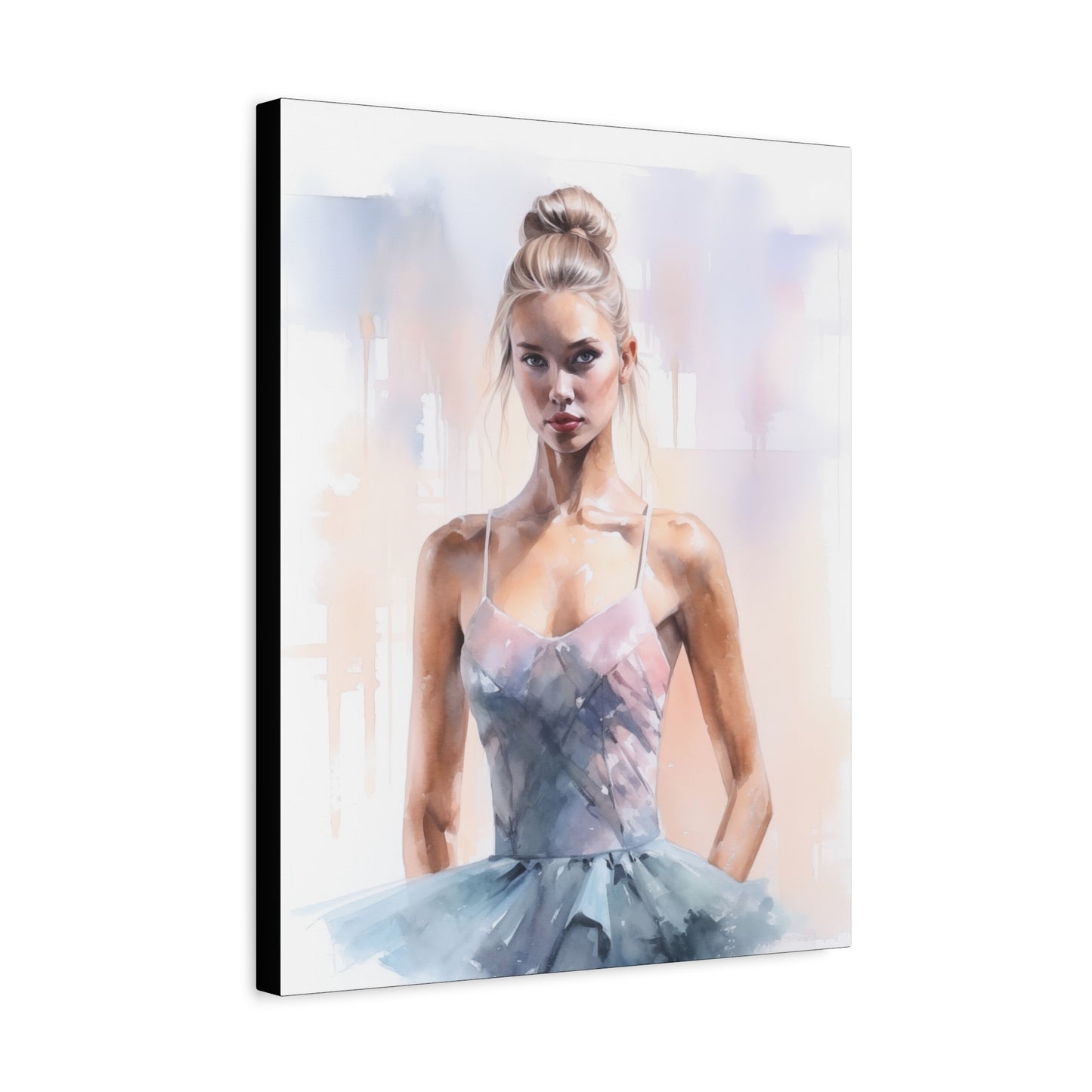 Pointes and Platforms, Gallery Wrapped Canvas, Ballerina Beauty, Ballet Art Canvas – Samantha