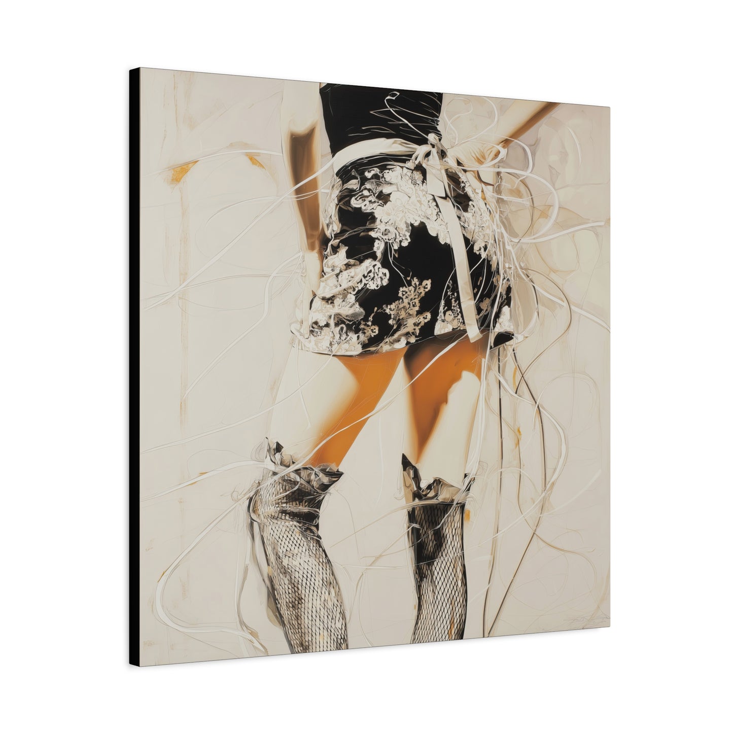 Gallery Wrapped Canvas, Tongue and Cheek Art Canvas, Naughty Girl Art Canvas – Lana