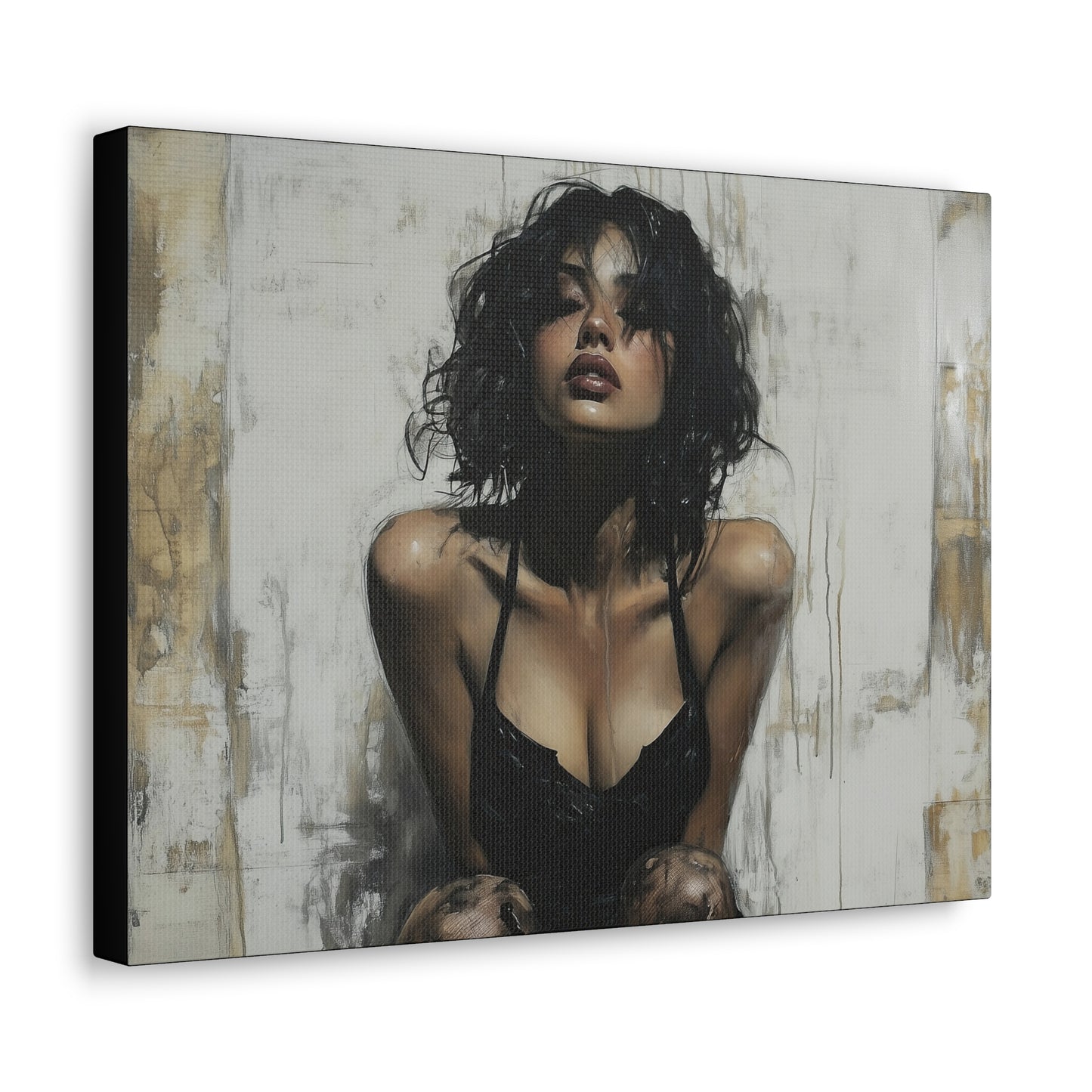 Gallery Wrapped Canvas, Sinners and Saints Art Canvas, Erotic Pinup Art Canvas – Vivienne