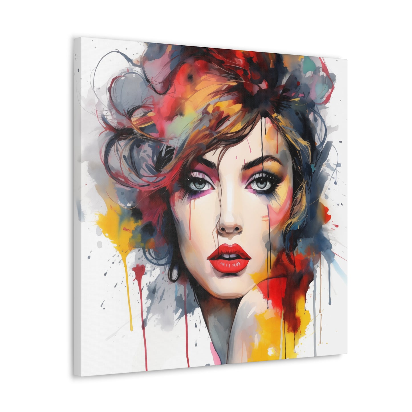 Canvas Wall Art, Gallery Wrapped Pop Art, Femme Doll Wall Art – Alessia