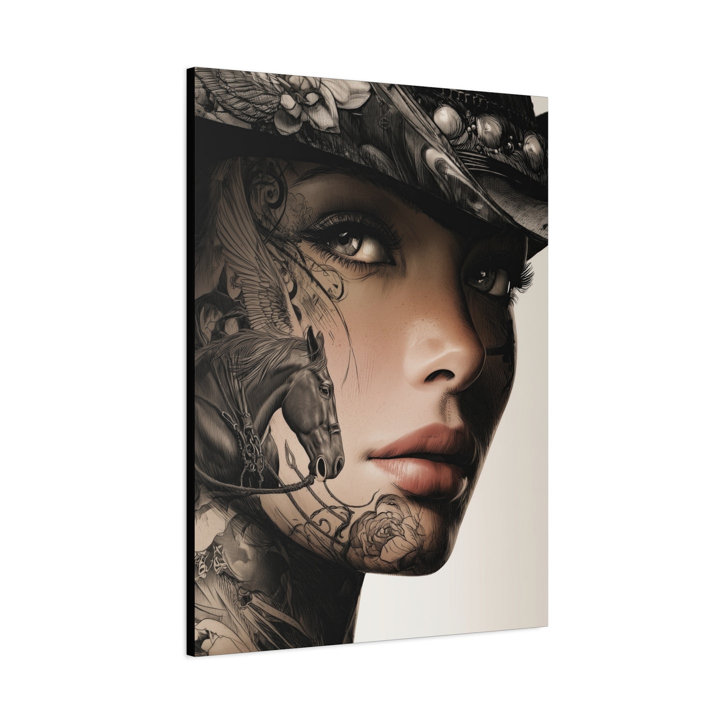 Gallery Wrapped Canvas, Wranglers and Wreckage Art Canvas, Erotic Pinup Art Canvas – Memphis