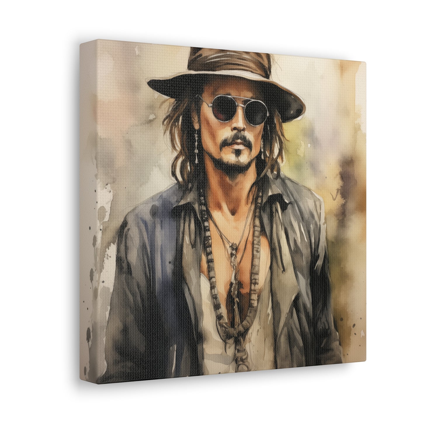 Gallery Wrapped Canvas, Celebrity Inspired, Pop Art Canvas – Johnny