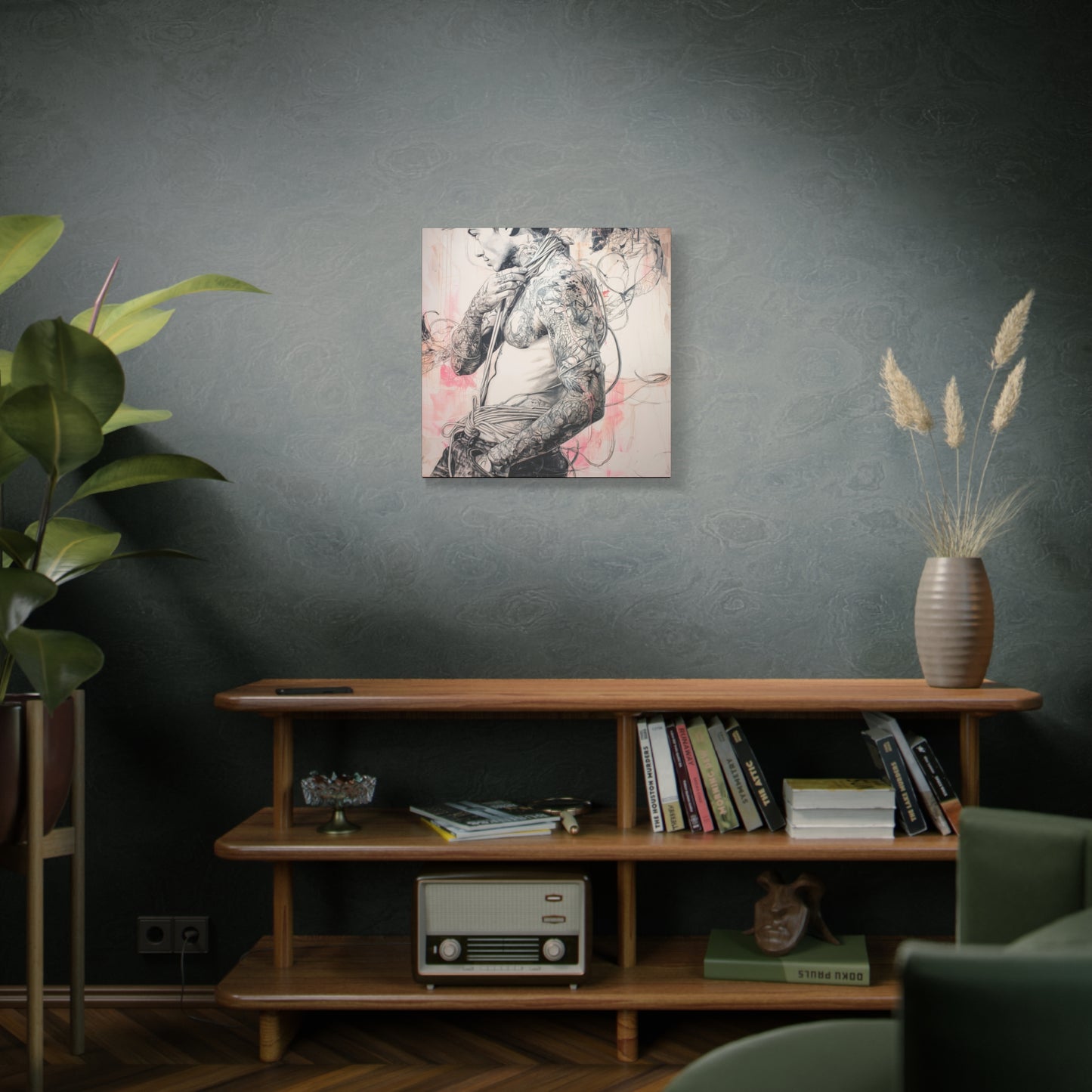 Gallery Wrapped Canvas, Ropes and Reverence Art Canvas, Erotic Shibari Art Canvas – Asher